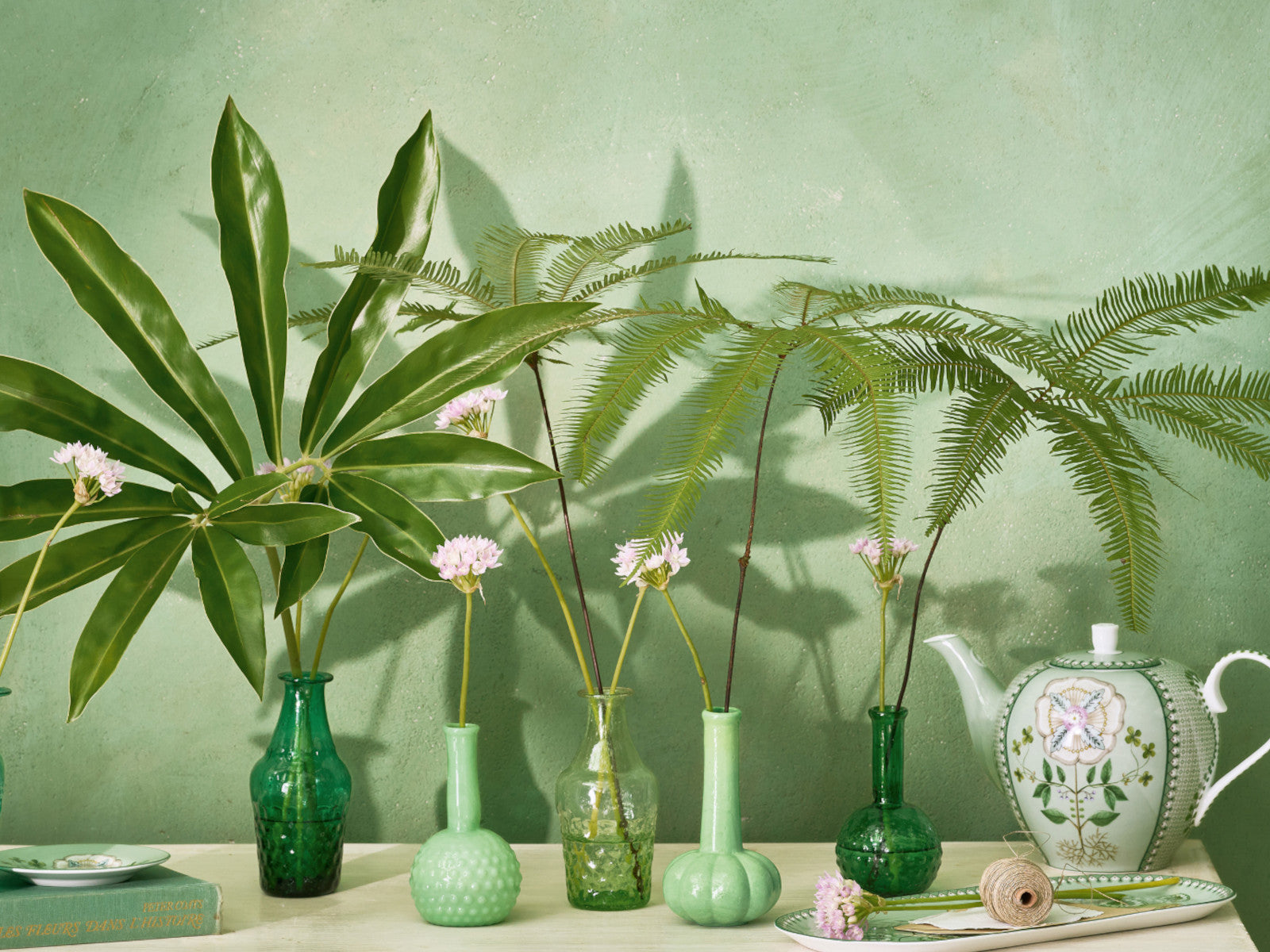 PIP STUDIO Vases Glass Soft Green Set3 - Produktbild 12