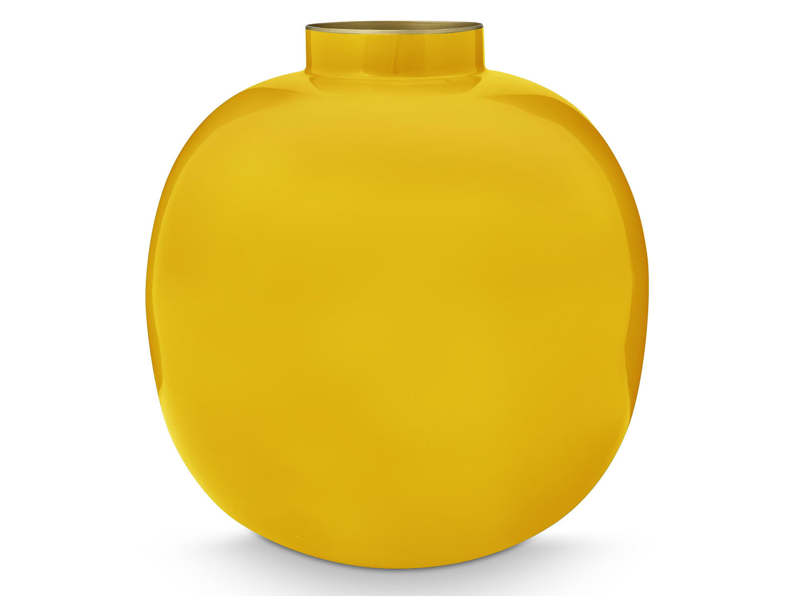 PIP STUDIO Vase Metall Yellow 23cm