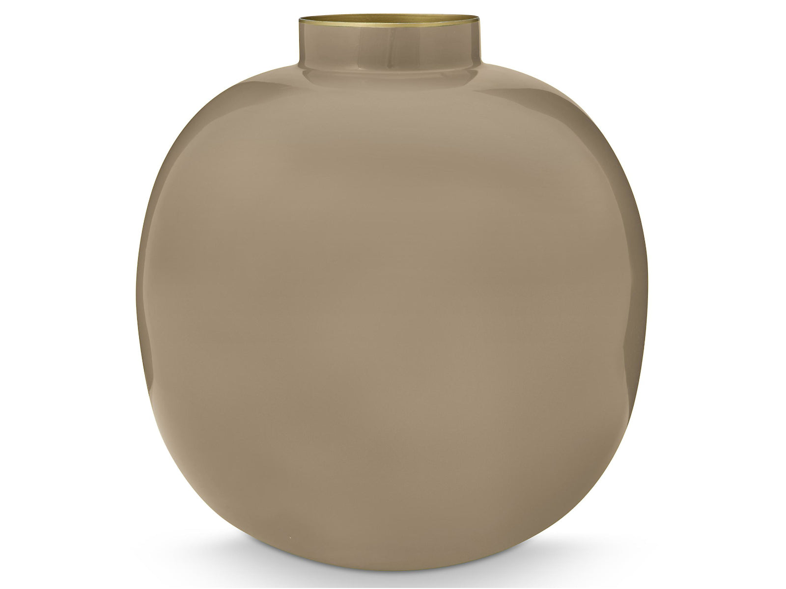 PIP STUDIO Vase Metall Khaki 23cm