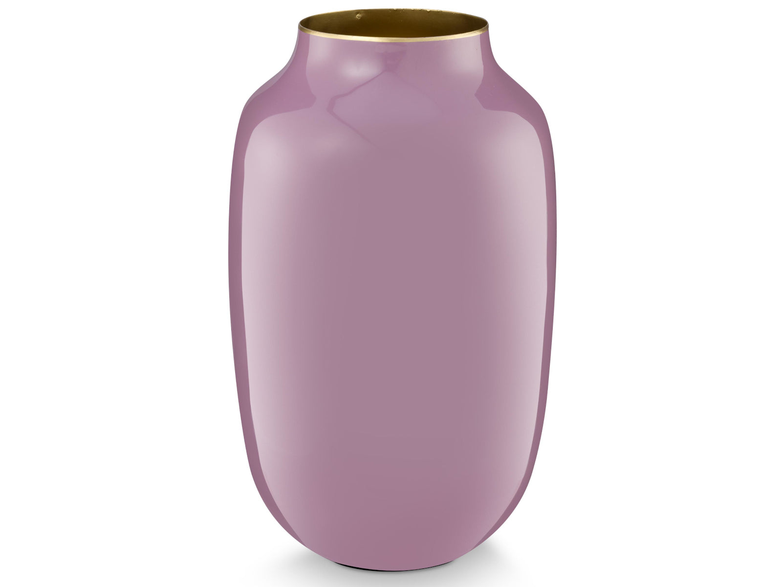 PIP STUDIO Vase Metall Oval Lilac 30cm