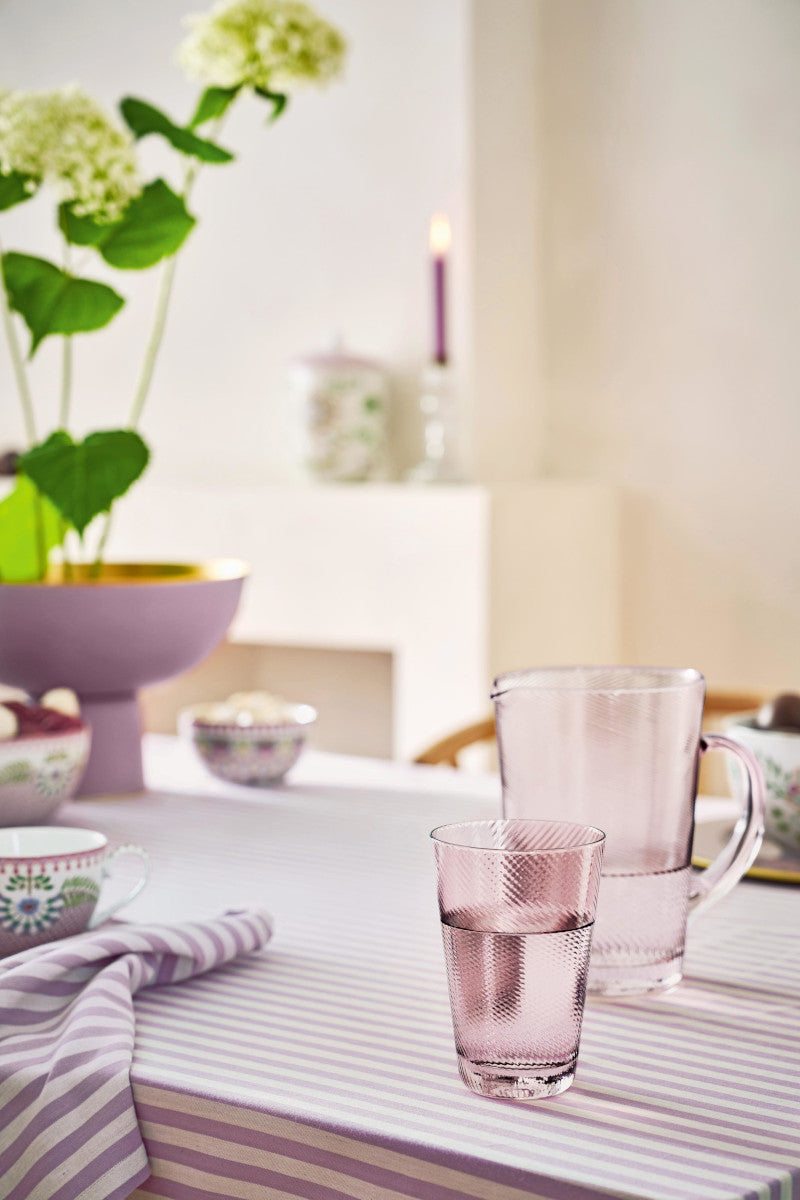 PIP STUDIO Lily&Lotus Twisted Longdrinkglas lila 420ml - Produktbild 3