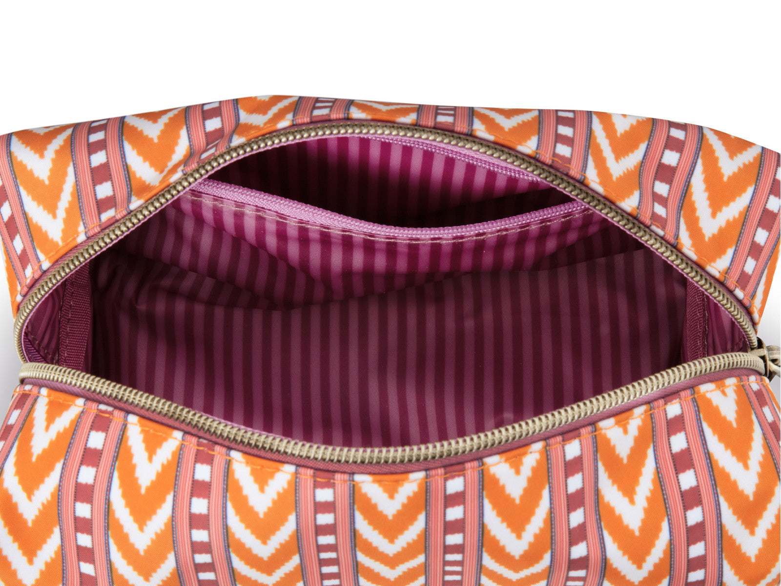 PIP STUDIO Coco Kosmetiktasche medium Samba Stripe orange 21,5x10x10,5cm - Produktbild 3