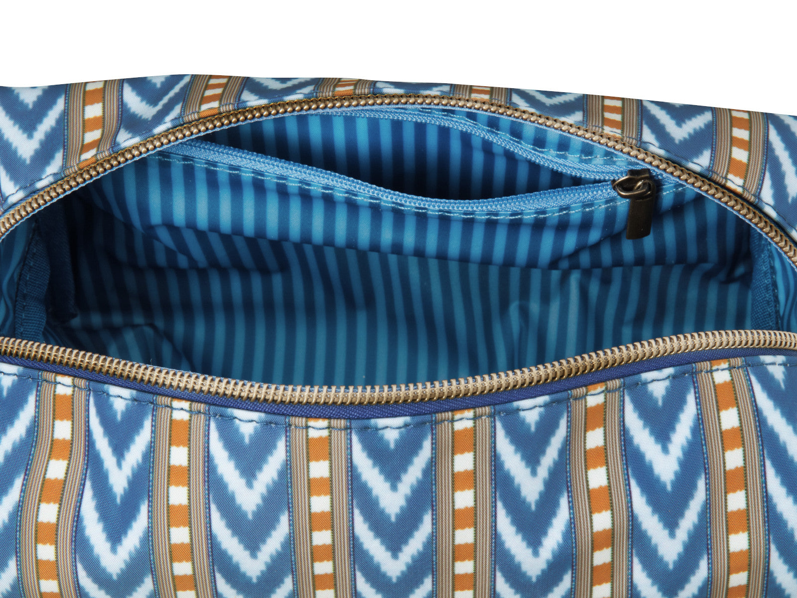PIP STUDIO Coco Kosmetiktasche medium Samba Stripe blau 21,5x10x10,5cm - Produktbild 3