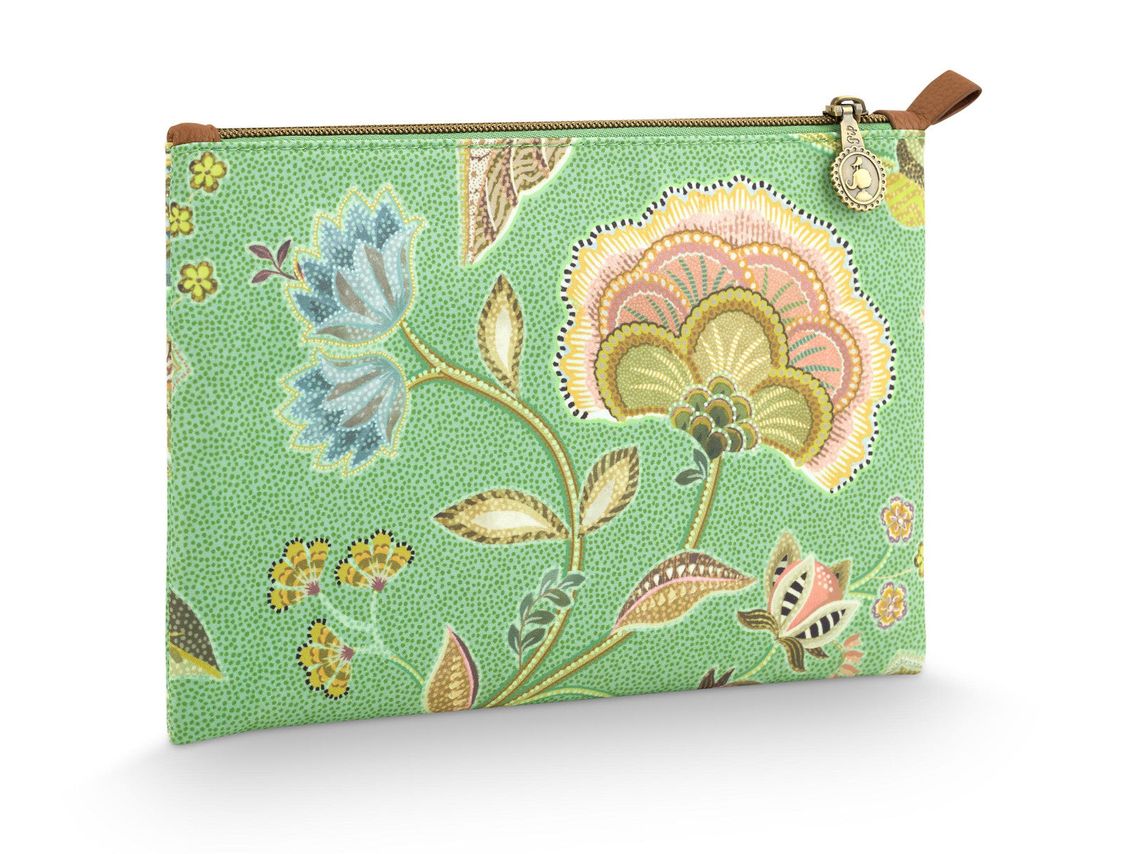 PIP STUDIO Charly Kosmetiktasche flach medium Matata grün 24x1x15.5cm - Produktbild 2
