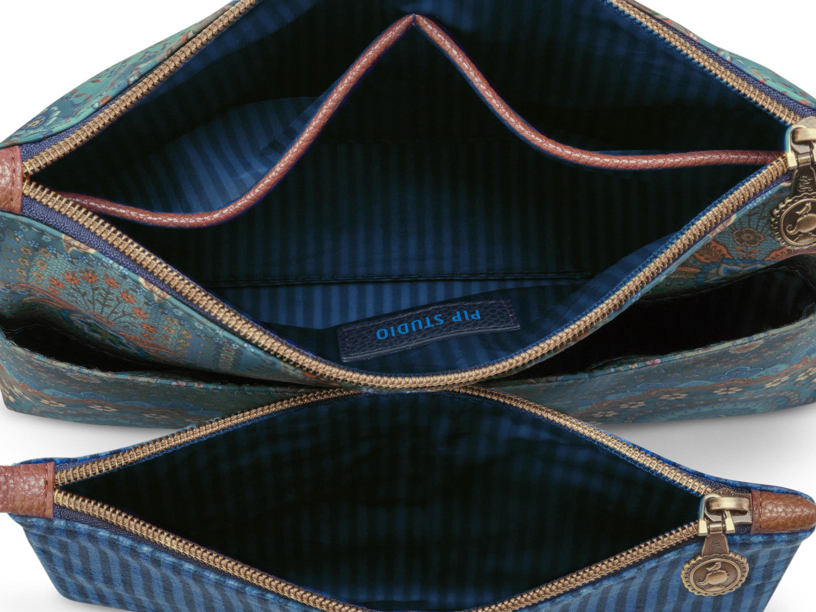 PIP STUDIO Caryn Kosmetiktasche Combi Jabali blau 26cm - Produktbild 4