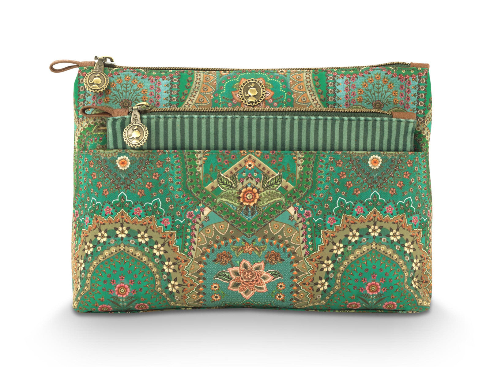 PIP STUDIO Caryn Kosmetiktasche Combi Jabali grün 26cm
