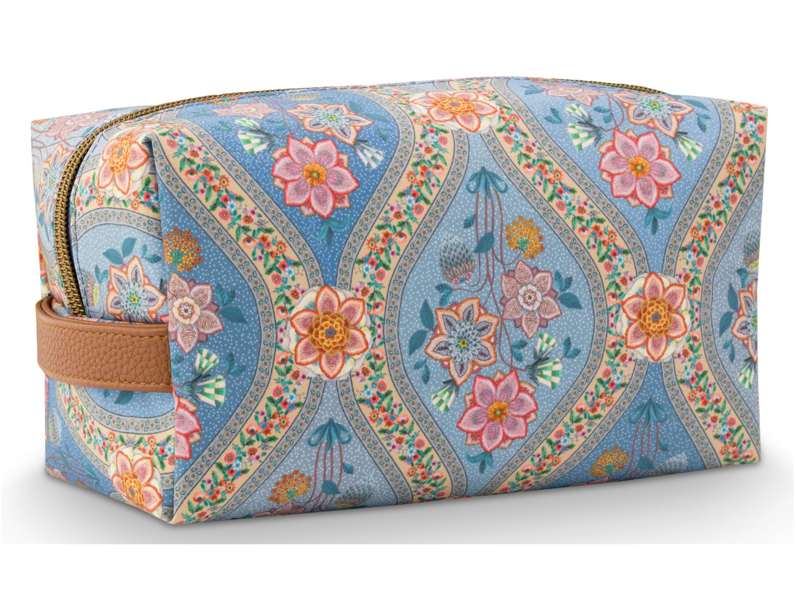 PIP STUDIO Coco Ornamento Blue Kosmetiktasche medium 21,5x10x10,5cm - Produktbild 2