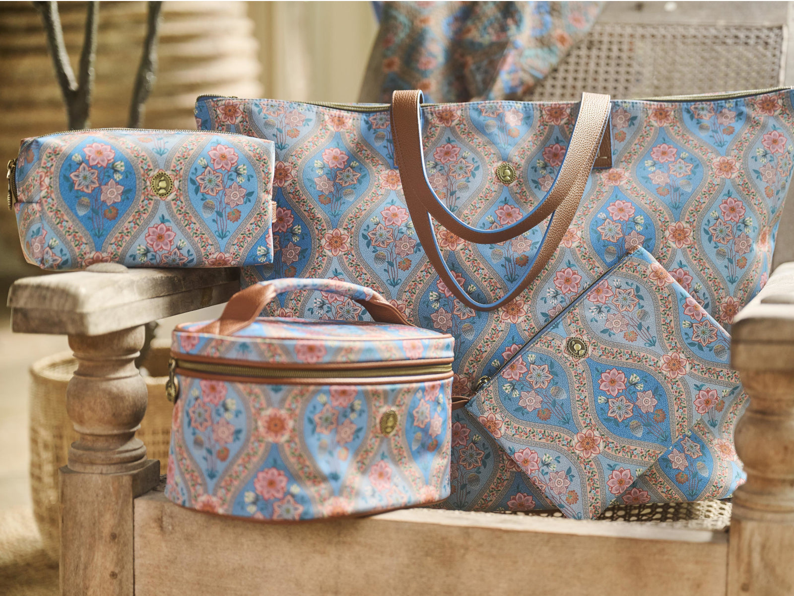 PIP STUDIO Cleo Ornamento Blue Kosmetiktasche 26cm - Produktbild 5