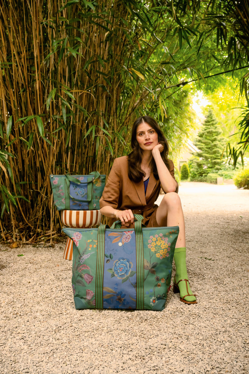 PIP STUDIO Tilda Bodhi Flower Green Tragetasche Large 66x20x44cm - Produktbild 4