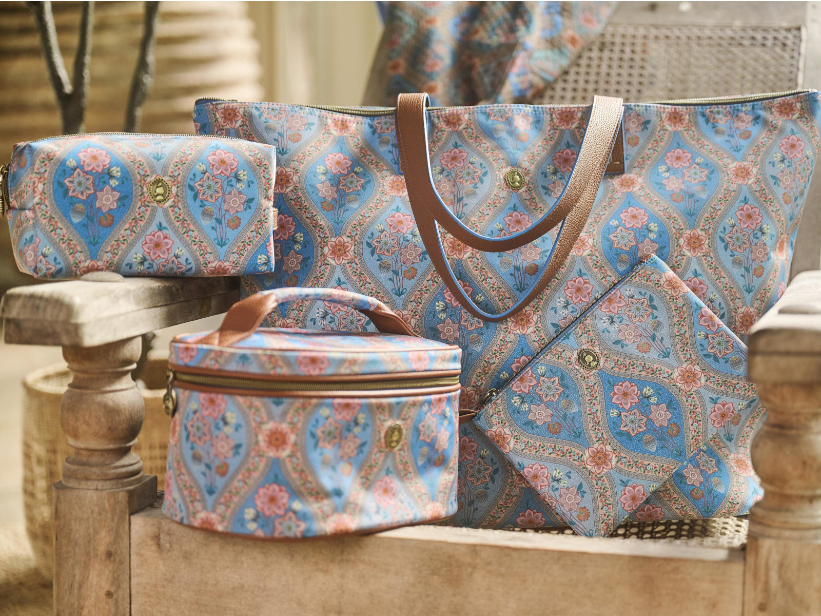 PIP STUDIO Tilda Ornamento Blue Tragetasche Large 66x20x44cm - Produktbild 5