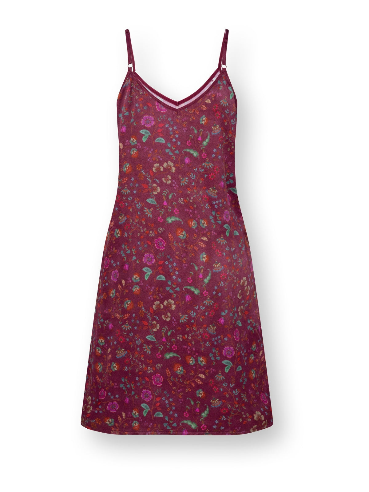 PIP STUDIO Flora Bangalore Disa Nachthemd lang dark pink XL