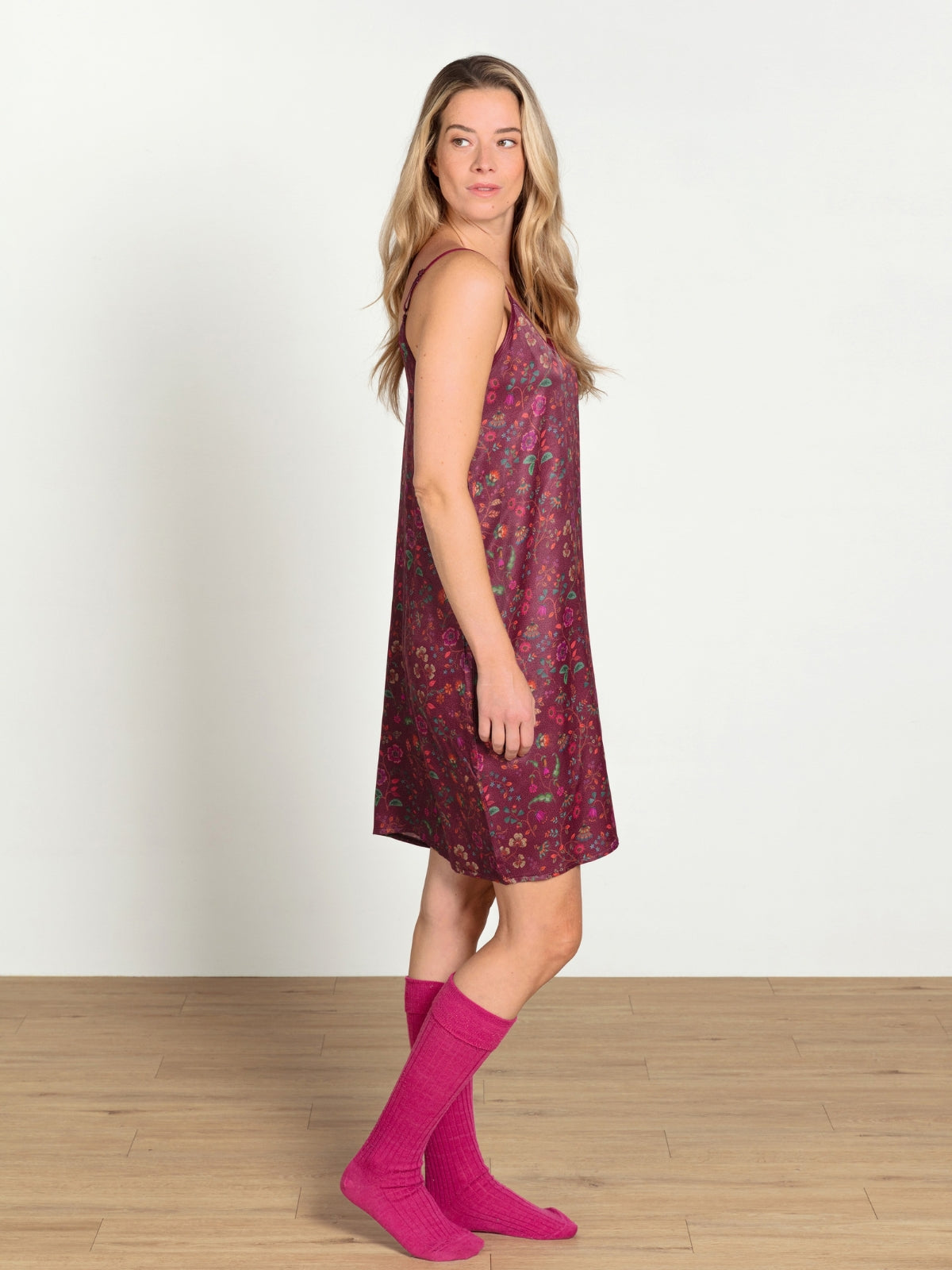 PIP STUDIO Flora Bangalore Disa Nachthemd lang dark pink XS - Produktbild 4