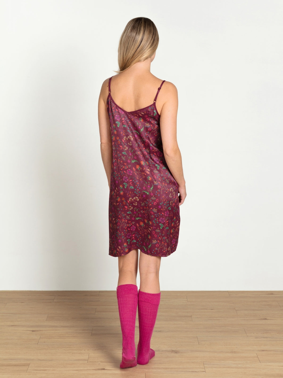 PIP STUDIO Flora Bangalore Disa Nachthemd lang dark pink XS - Produktbild 5