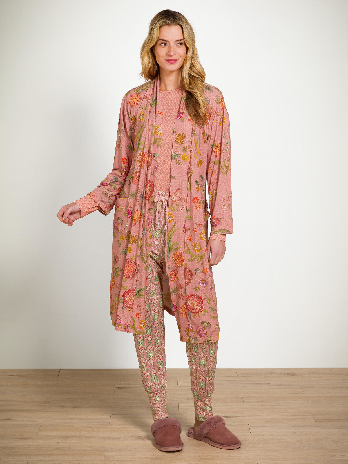 PIP STUDIO Nisha Kimono Flower Coral XS - Produktbild 5