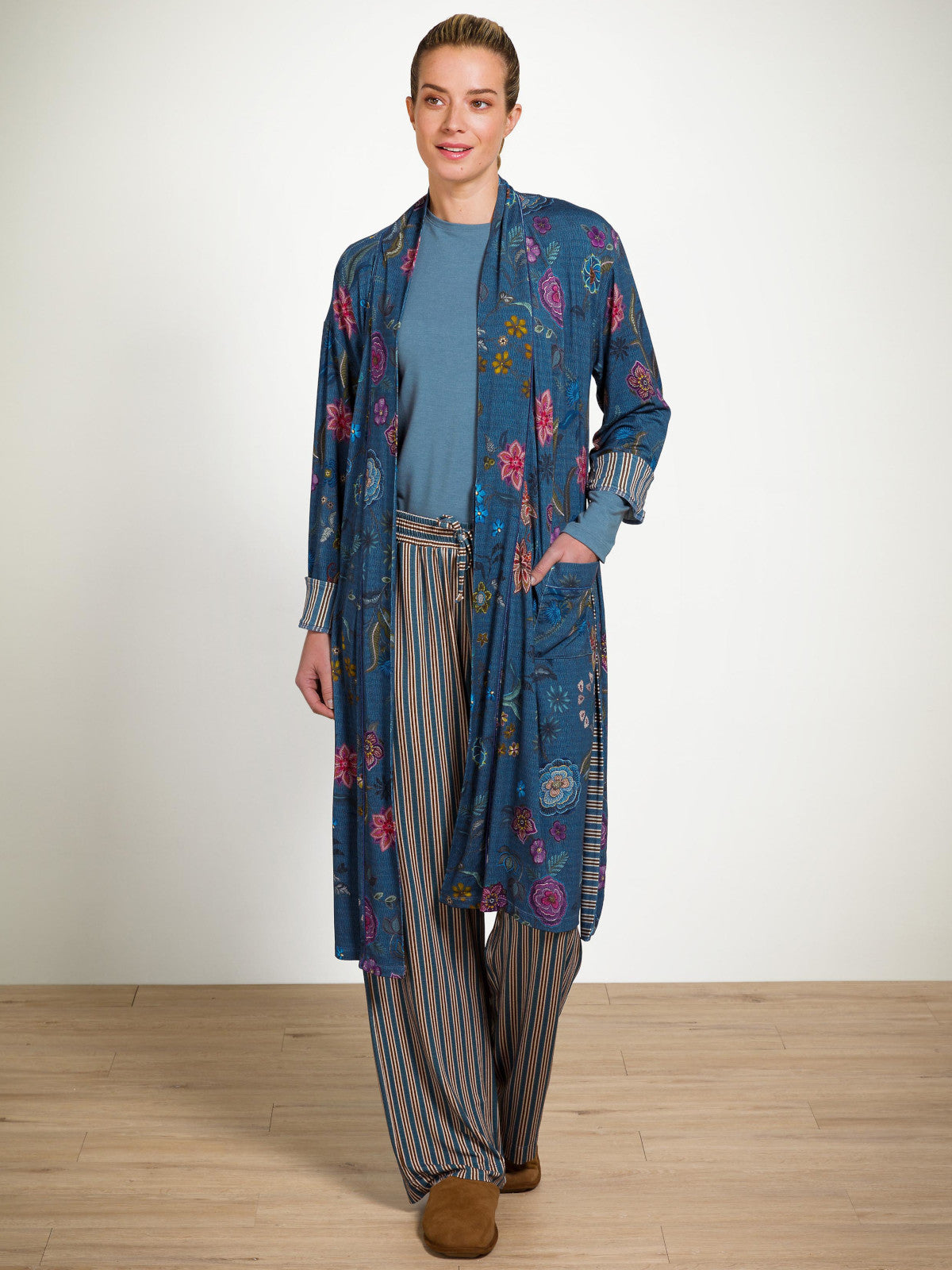 PIP STUDIO Nisha Kimono Flower Blue L - Produktbild 6