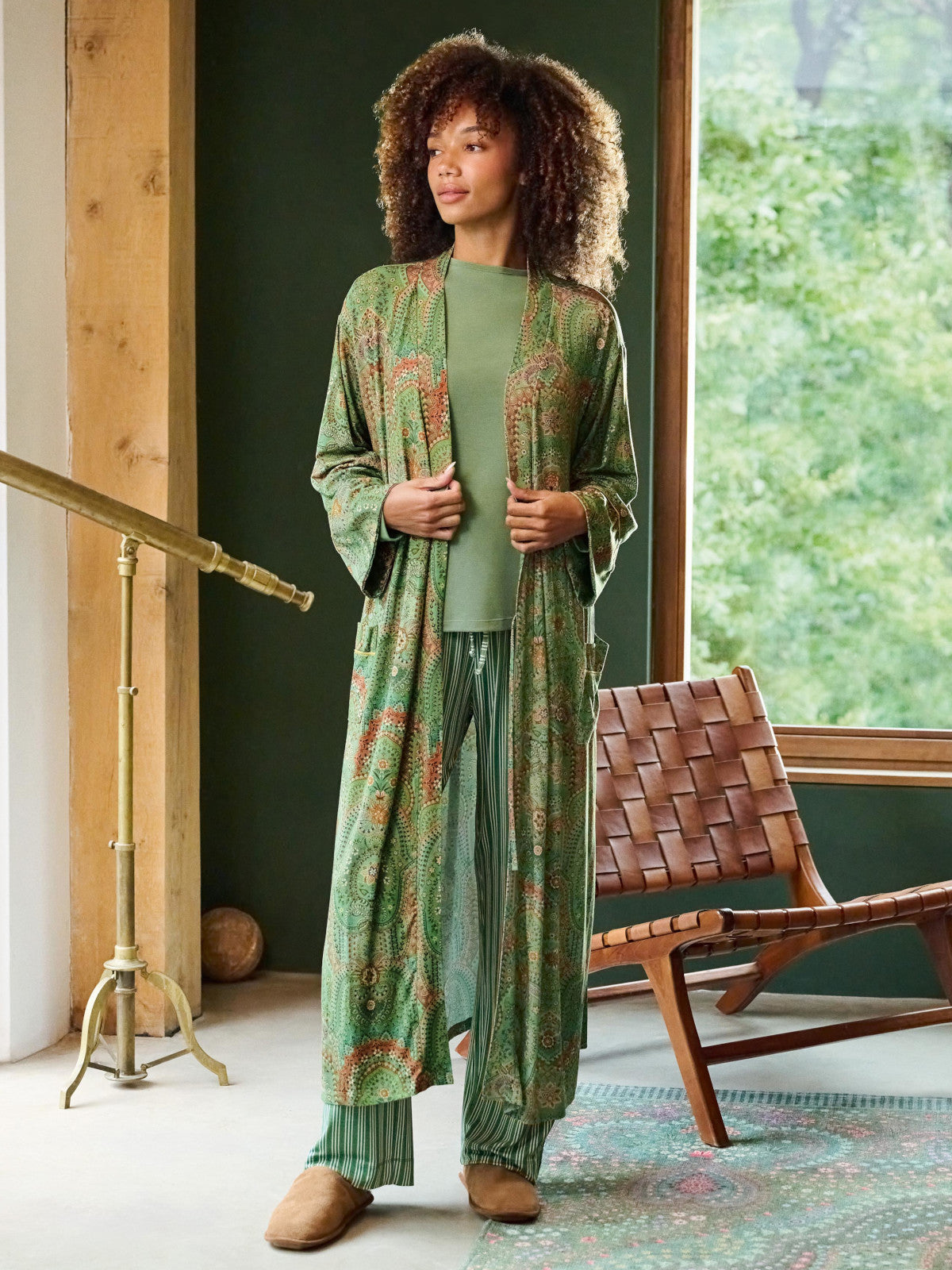PIP STUDIO Noa Kimono Jabali Green XS - Produktbild 4