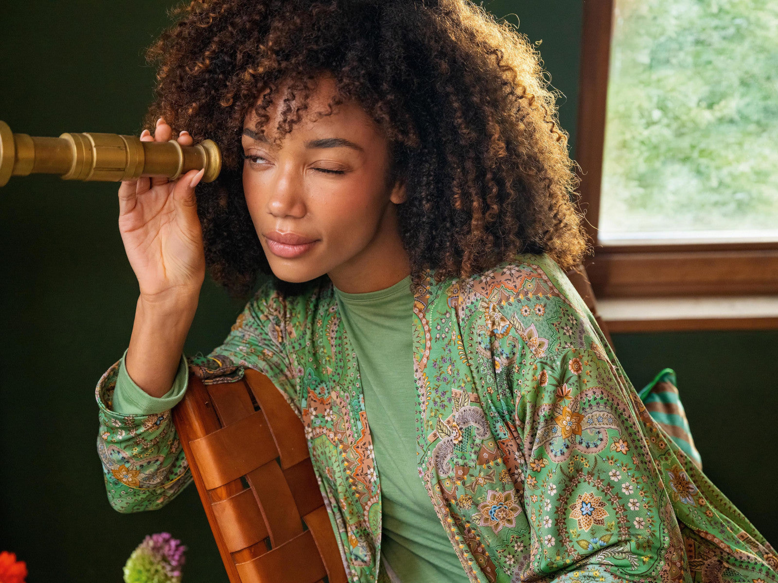 PIP STUDIO Noa Kimono Jabali Green M - Produktbild 5
