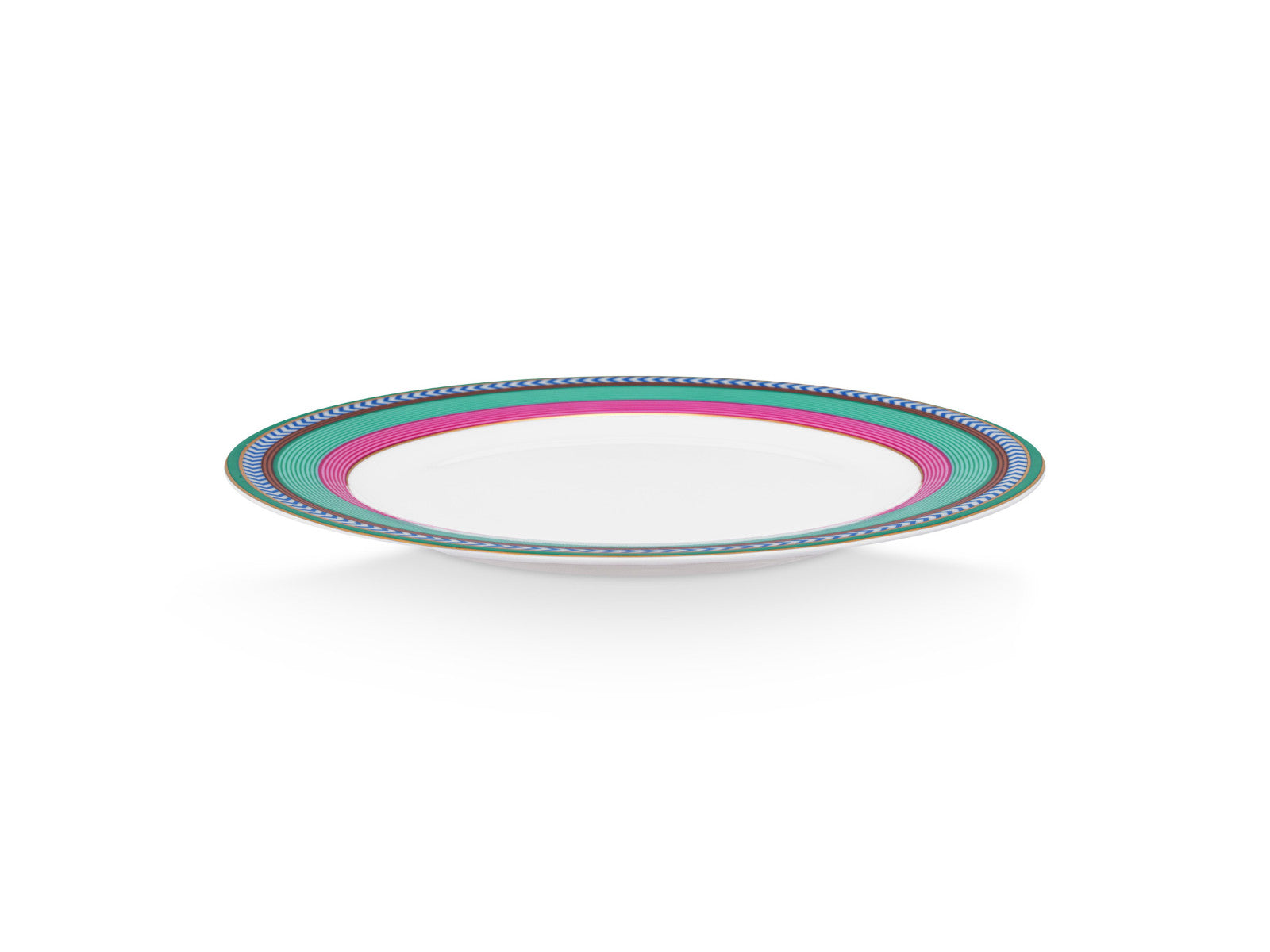 PIP STUDIO Chique Stripes Frühstücksteller pink-green 23cm - Produktbild 2