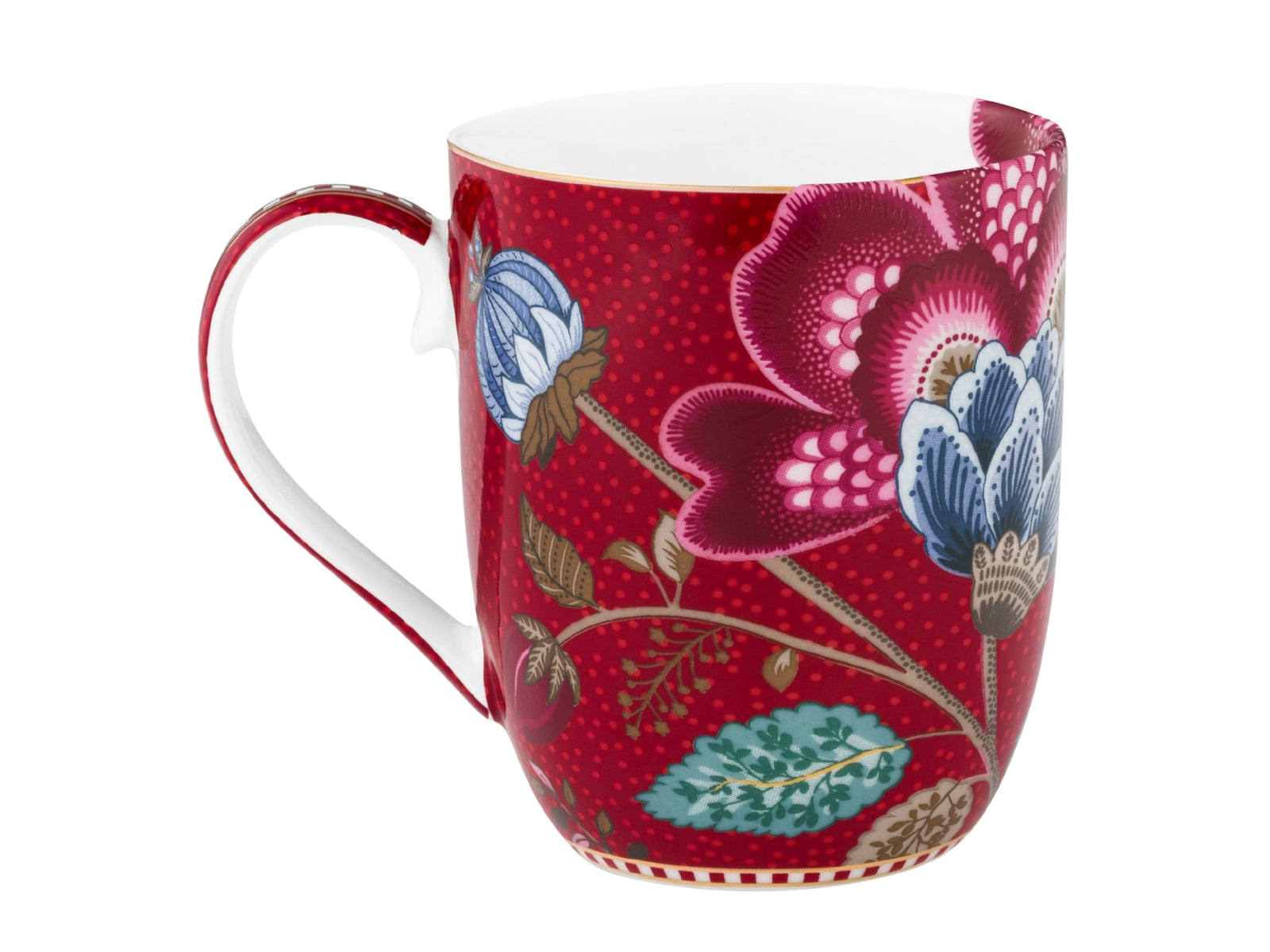 PIP STUDIO Blooming Tales Fantasy Dark Red Small Henkelbecher 0,2l - Produktbild 2
