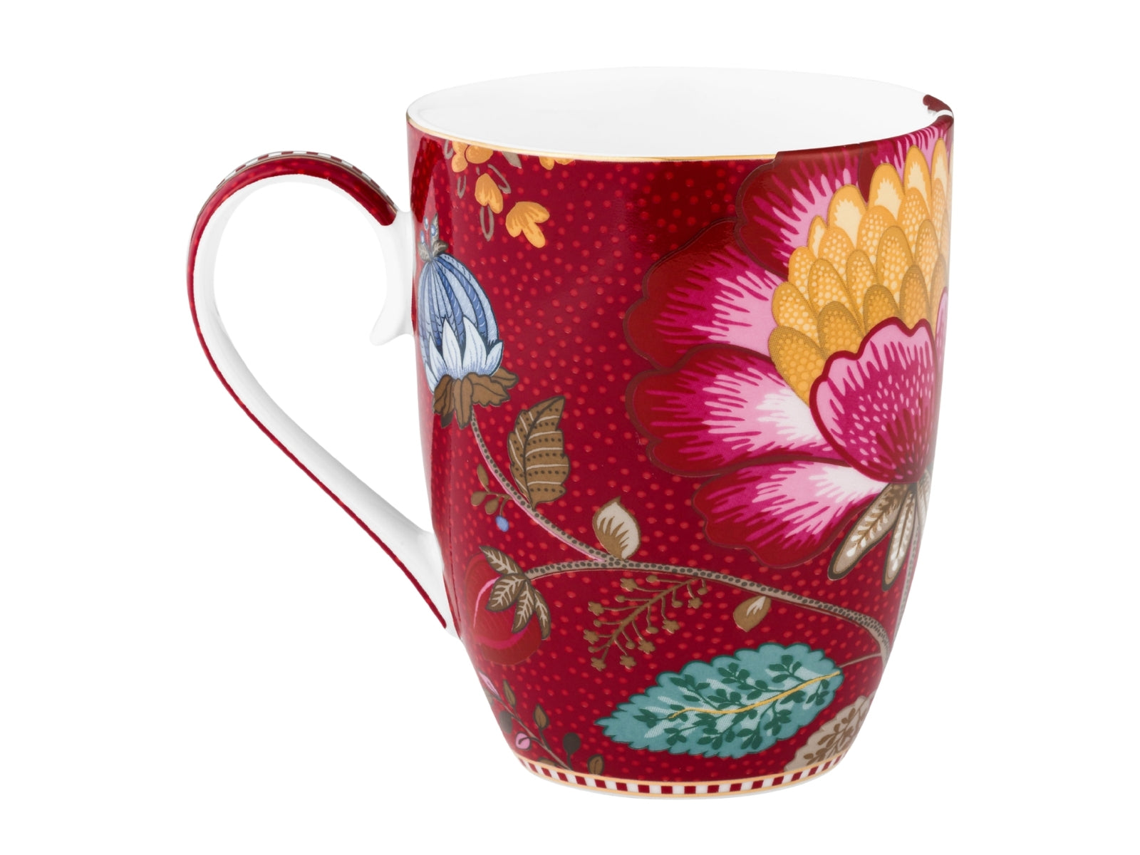 PIP STUDIO Blooming Tales Fantasy Dark Red Large Henkelbecher 0,365l - Produktbild 2