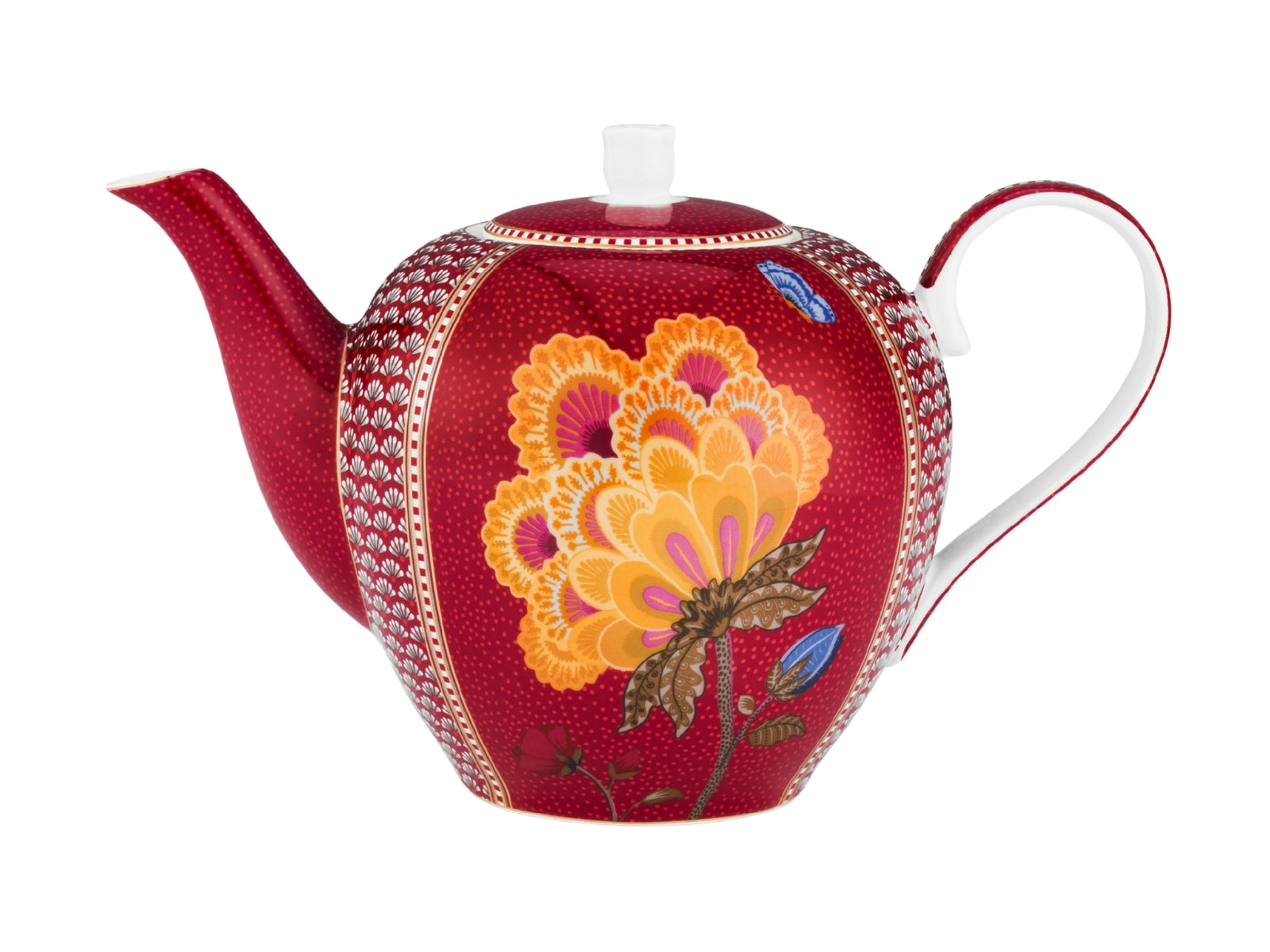 PIP STUDIO Blooming Tales Fantasy Dark Red Large Teekanne 1,6l
