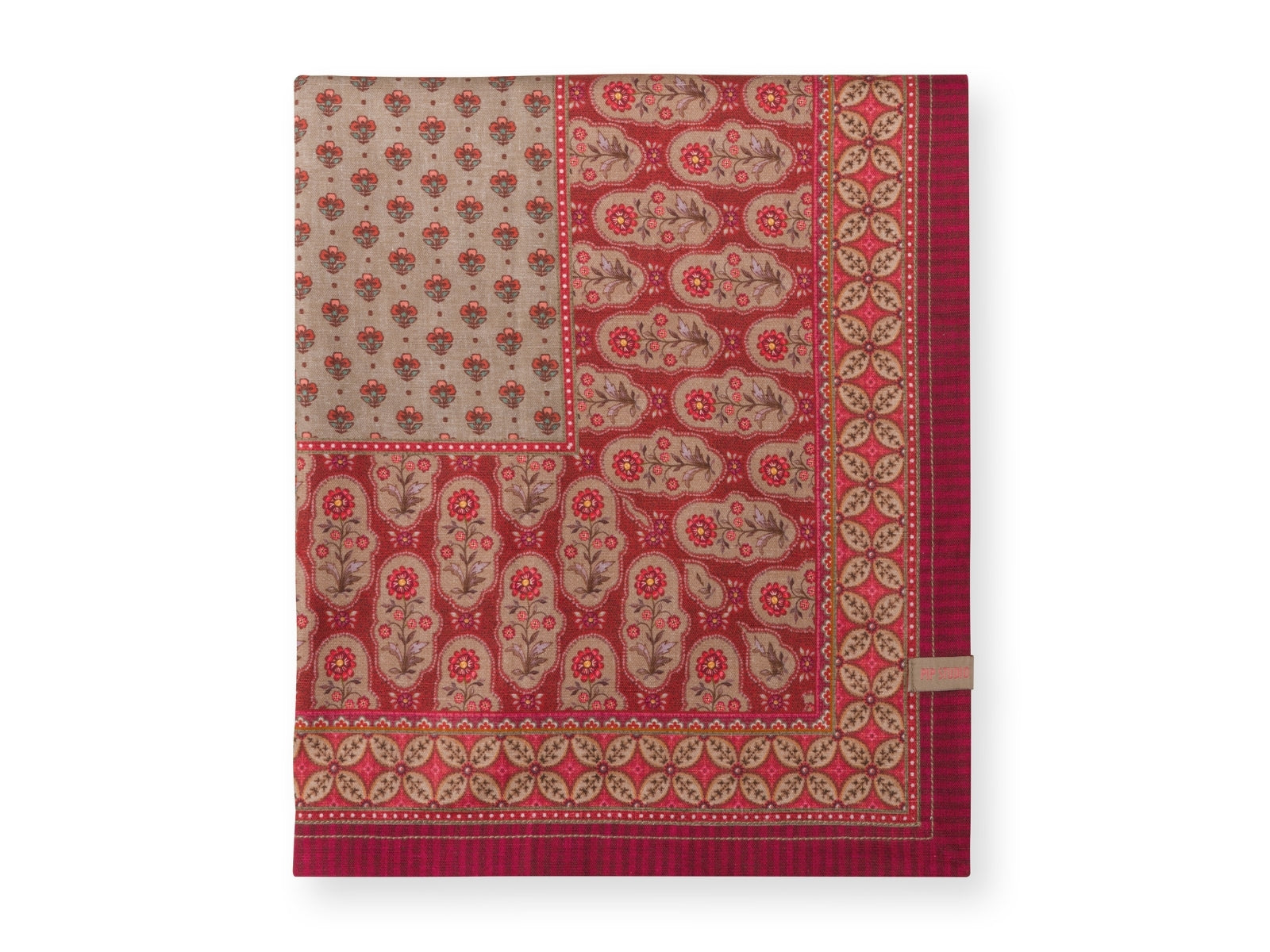 PIP STUDIO Blooming Tales Dark Red Tischdecke 150x300cm - Produktbild 4