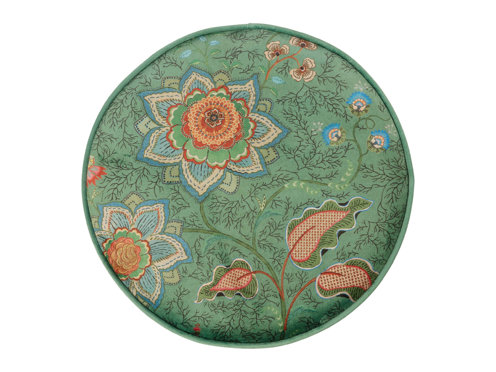 PIP STUDIO Mumbai Morning Pouf / Hocker grün 40x45cm - Produktbild 3