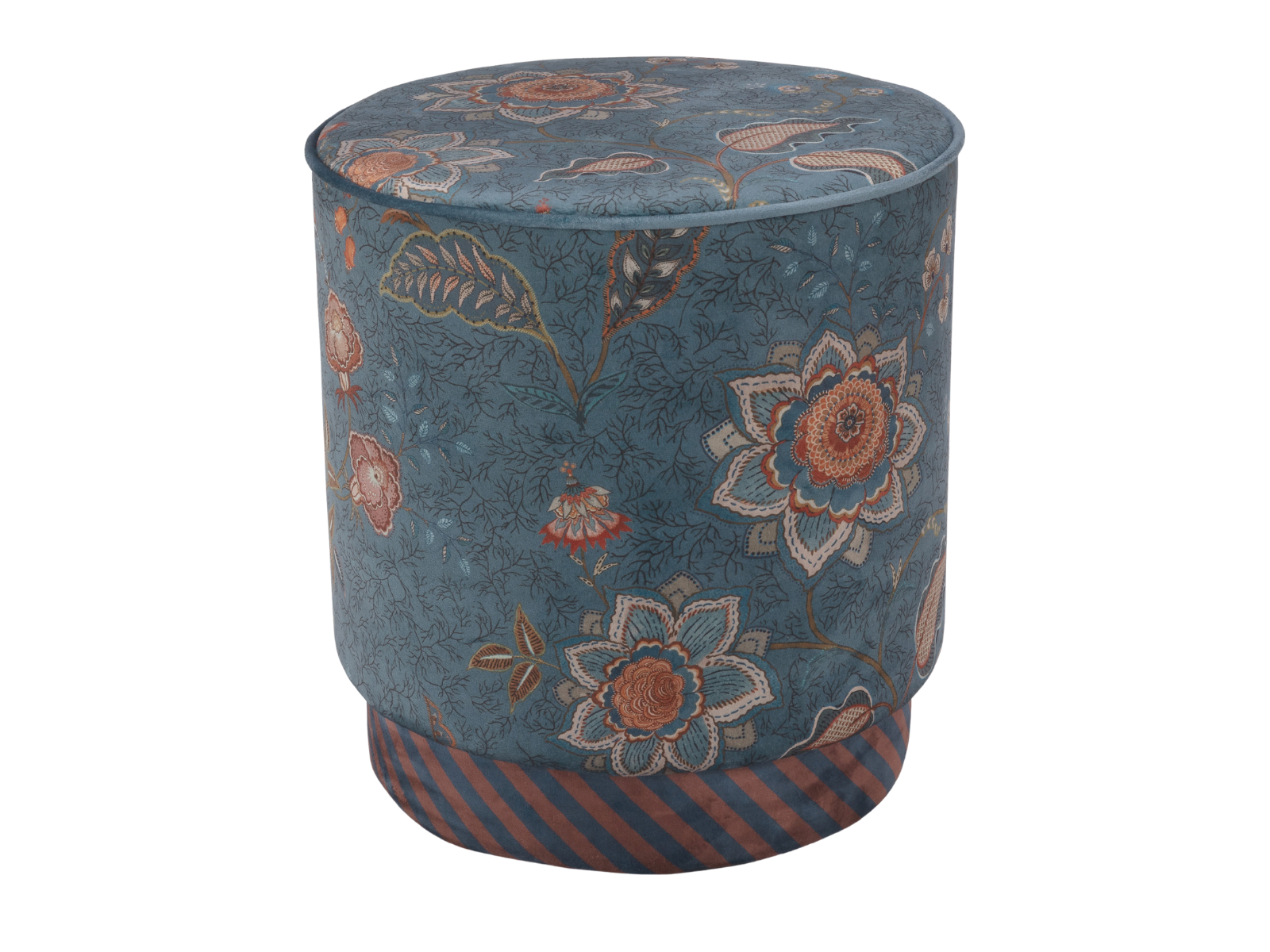 PIP STUDIO Mumbai Morning Pouf / Hocker blau 40x45cm - Produktbild 2