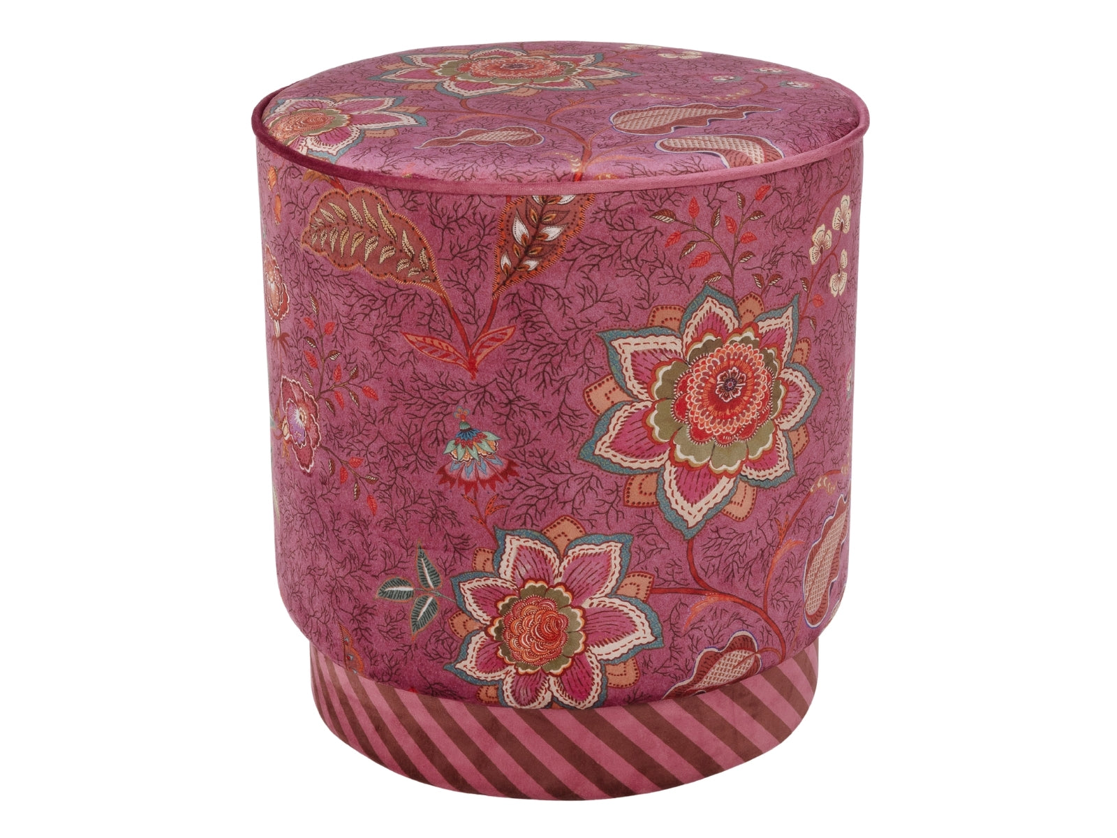 PIP STUDIO Mumbai Morning Pouf / Hocker pink 40x45cm - Produktbild 2