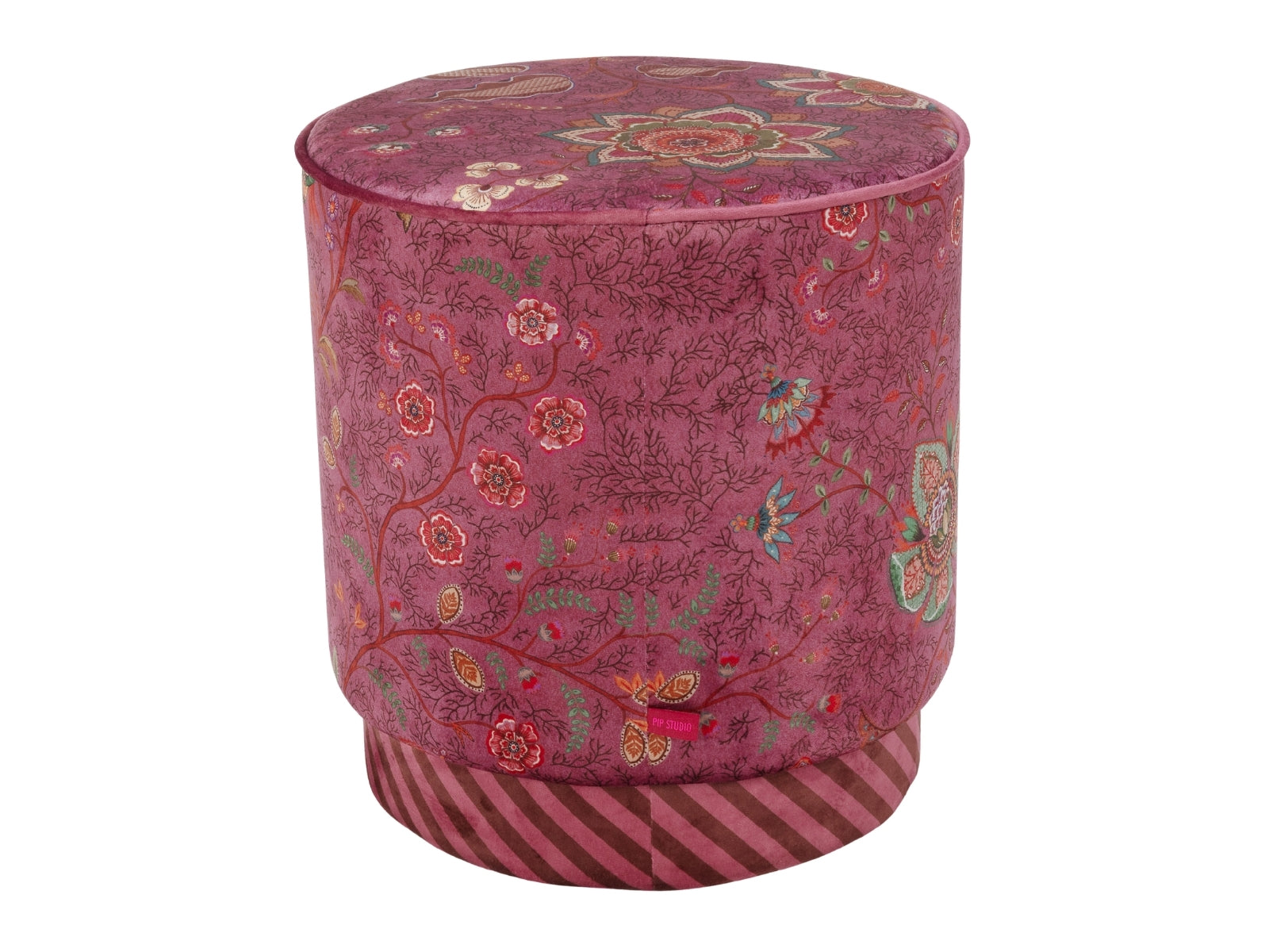 PIP STUDIO Mumbai Morning Pouf / Hocker pink 40x45cm