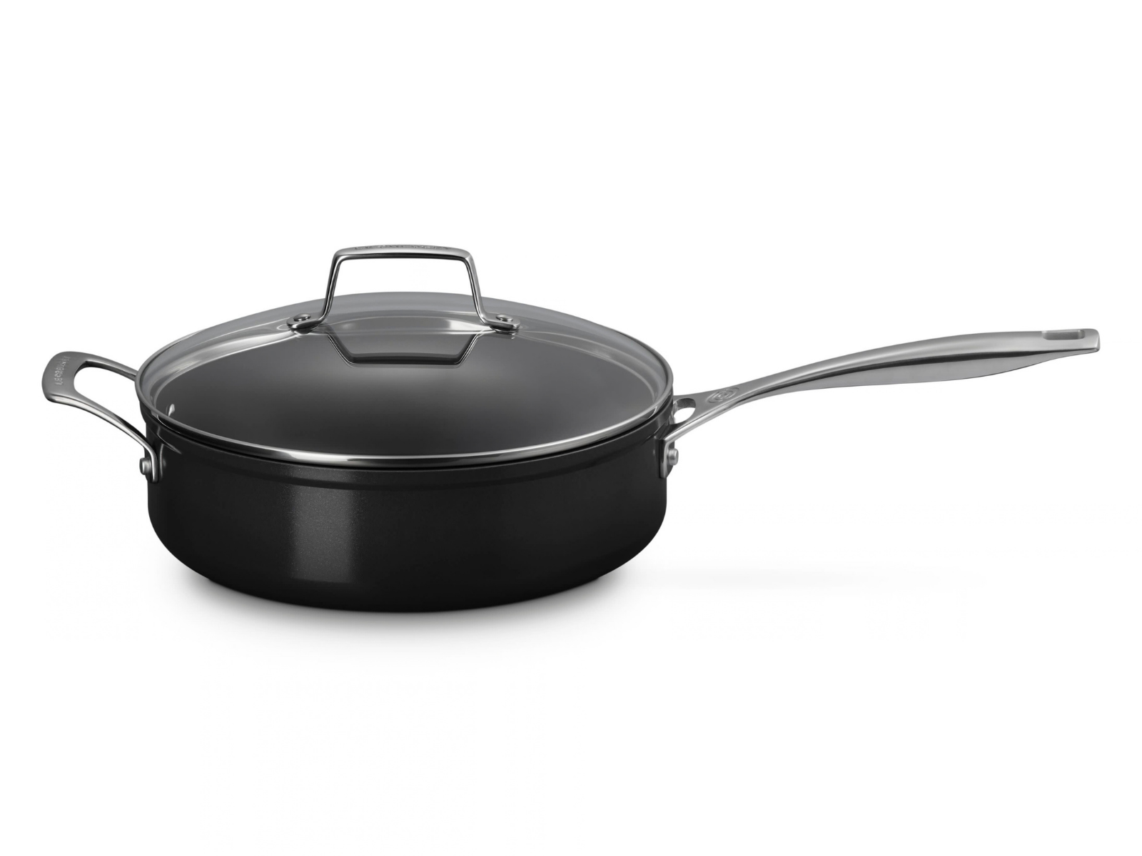 Le Creuset Keramik-Antihaft Sautépfanne mit Glasdeckel rund 26cm