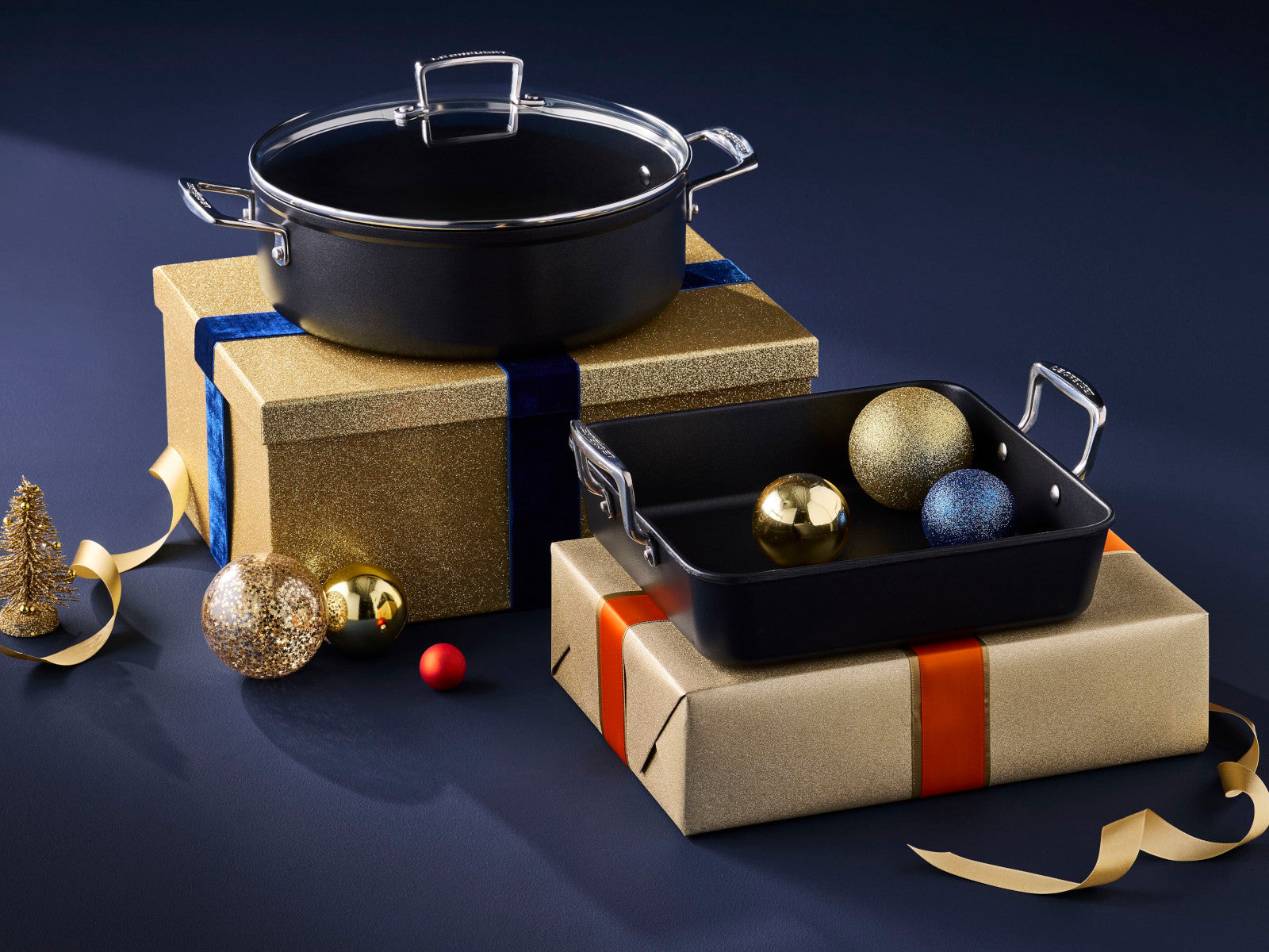 Le Creuset Aluminium-Antihaft Bratreine Signature quadratisch schwarz matt 26cm - Produktbild 6
