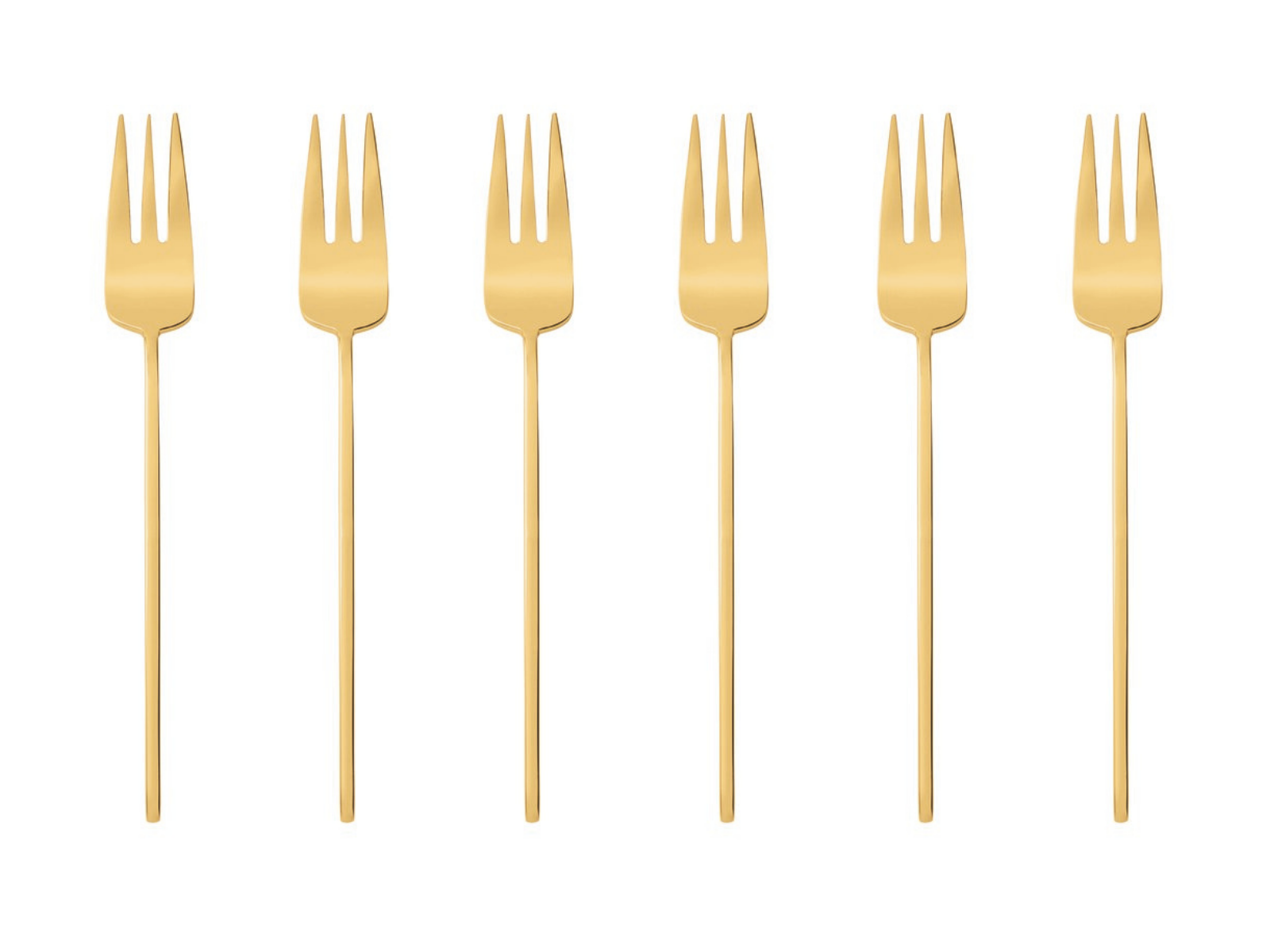 Sambonet 100 Kuchengabeln Set6 Edelstahl/PVD Gold