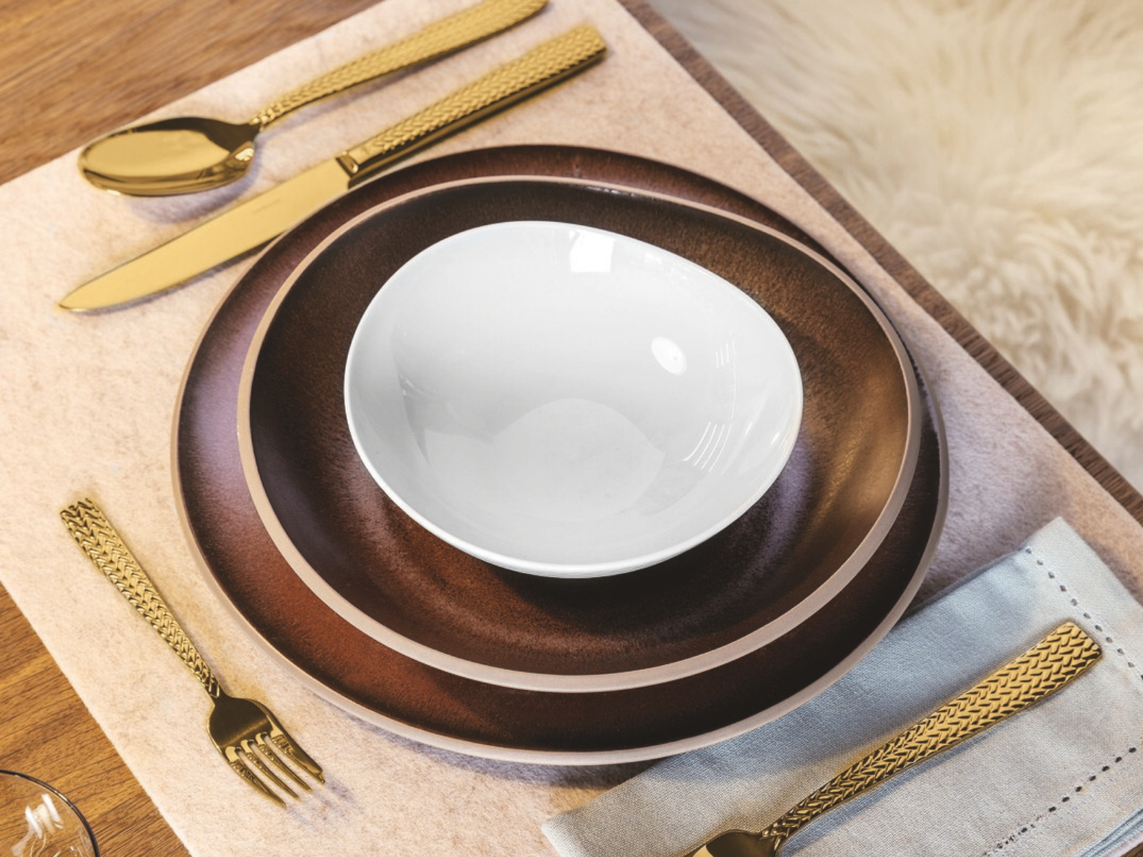 Sambonet Cortina Besteck 24tlg Vh Edelstahl/PVD Gold - Produktbild 6