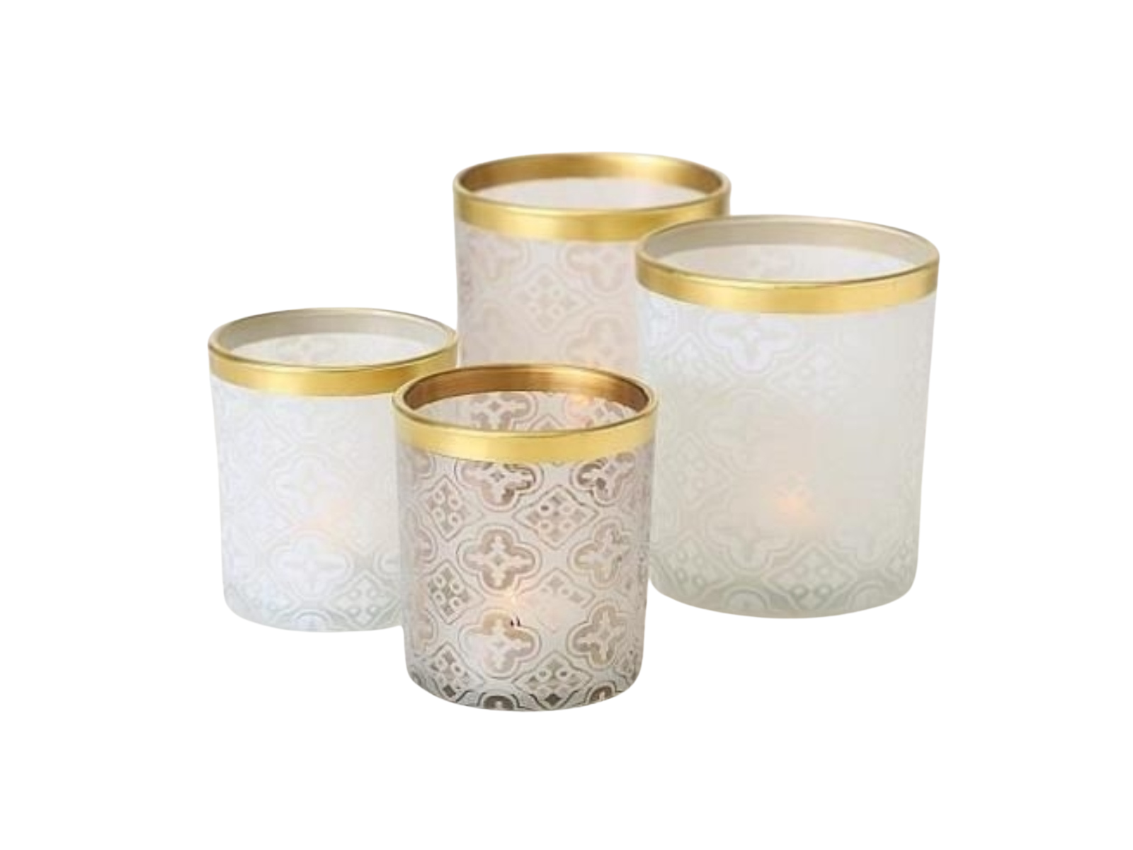 Boltze Maroco Windlicht sortiert weiss 10 cm ( 1 Stück )