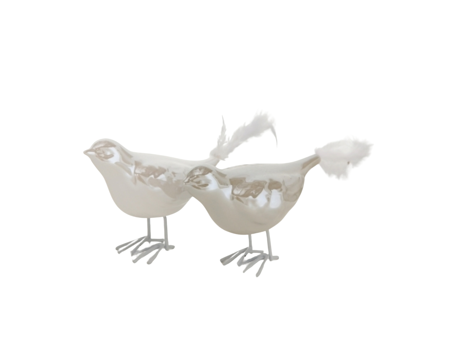 Boltze Roma Vogel sortiert silber 8 cm (1 Stück)