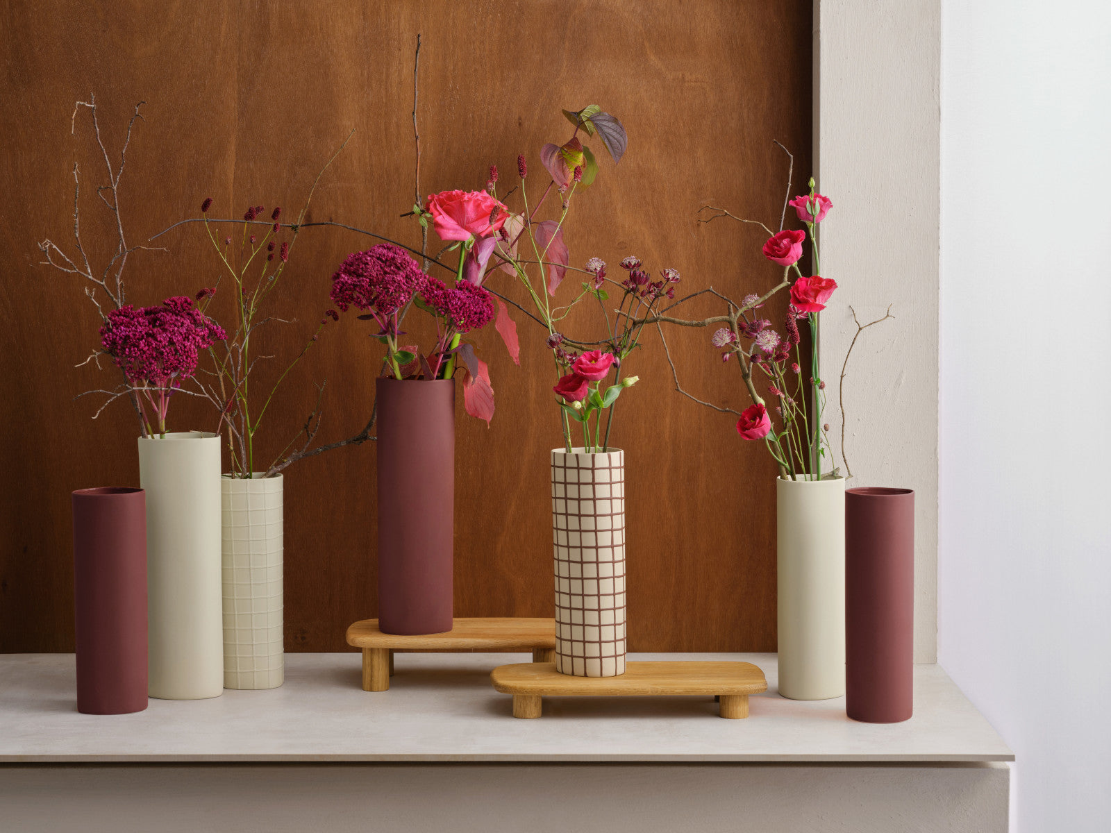 ASA lines and square Vase nature 30cm - Produktbild 2