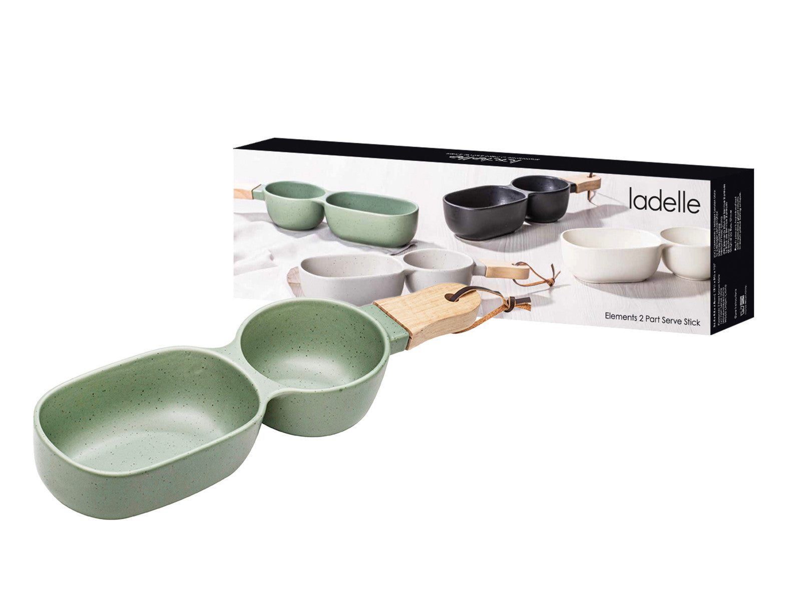 Ladelle ELEMENTS Servier-Stick salbeigrün 2tlg - Produktbild 2