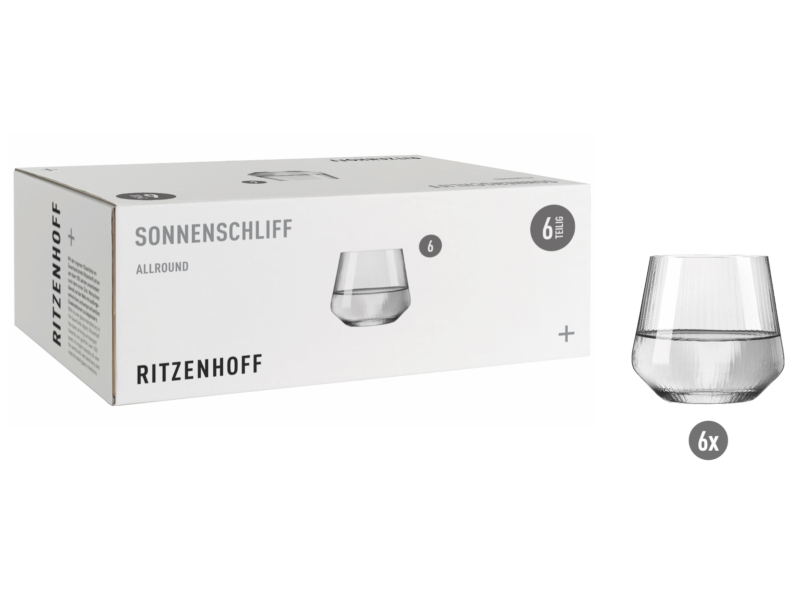 RITZENHOFF Sonnenschliff Allroundglas 6er Set H24
