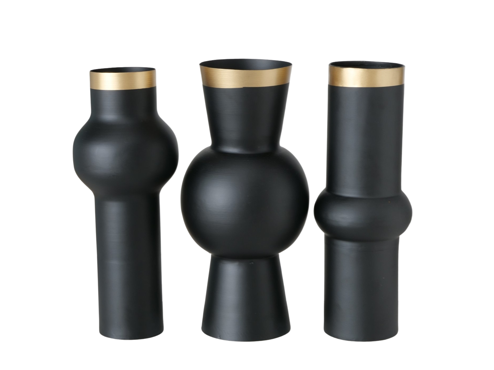 Boltze Varnjo Vase Eisen schwarz sortiert 30 cm (1 Stück)