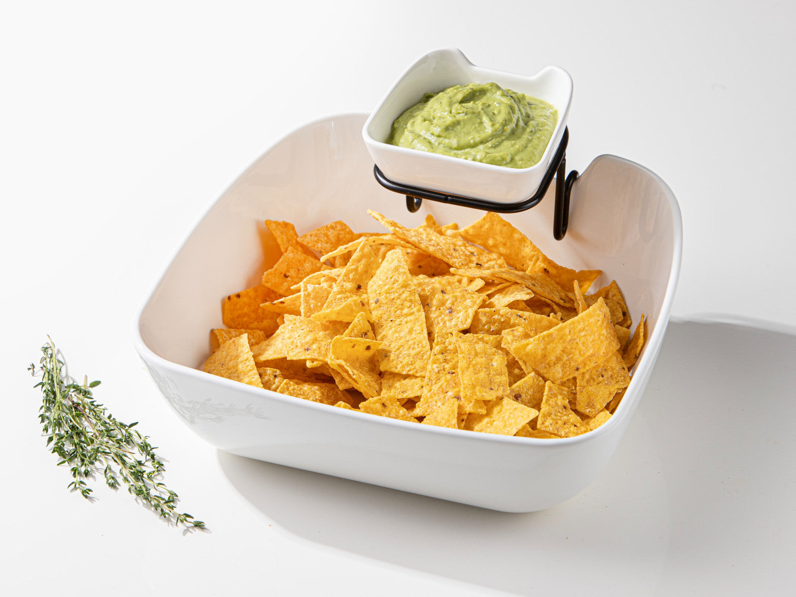 ladelle Alto Serve & Share Chip&Dip Schale doppellagig weiß 25,5cm - Produktbild 4