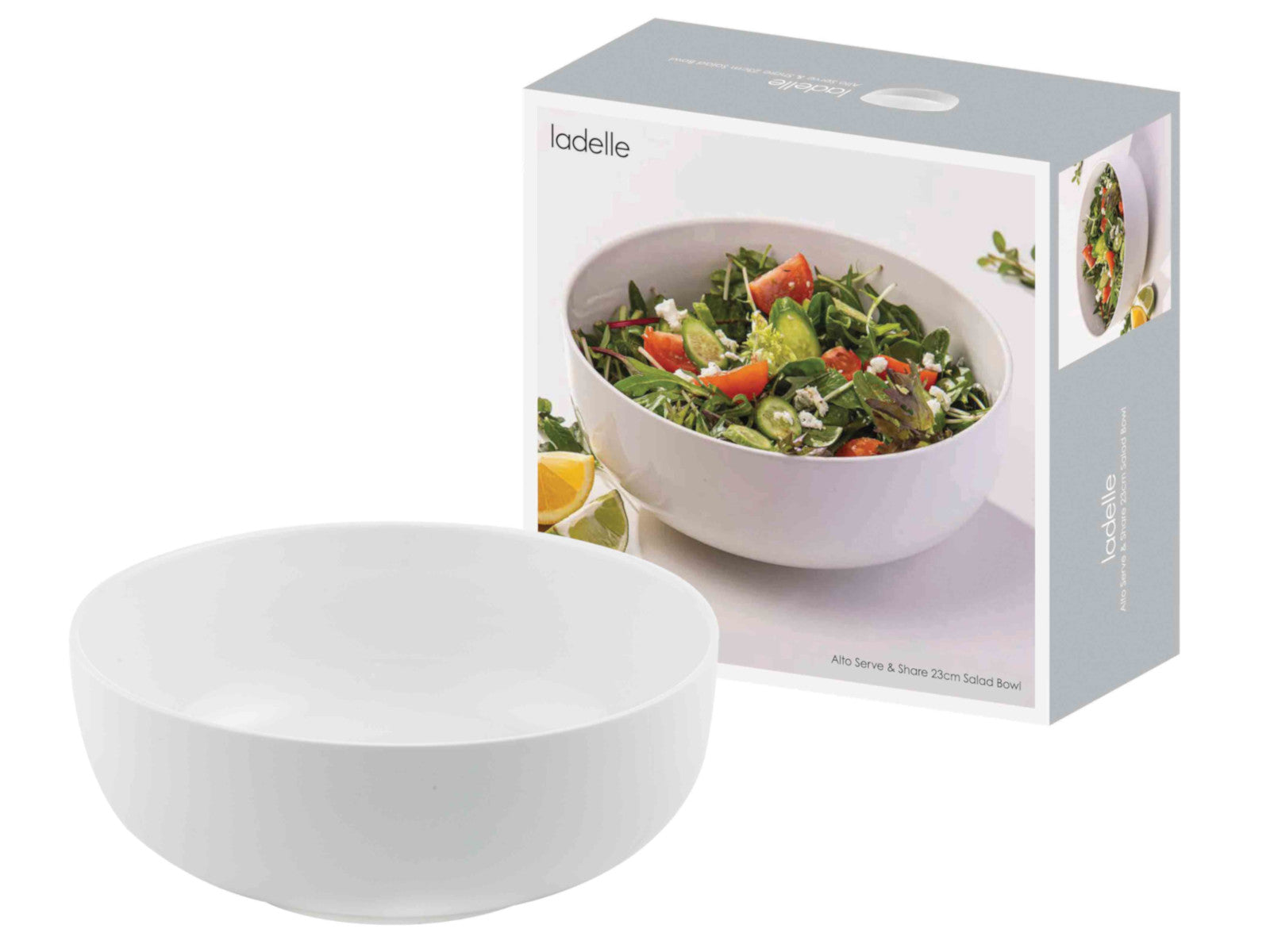 ladelle Alto Serve & Share Salatschüssel weiß 23cm - Produktbild 2