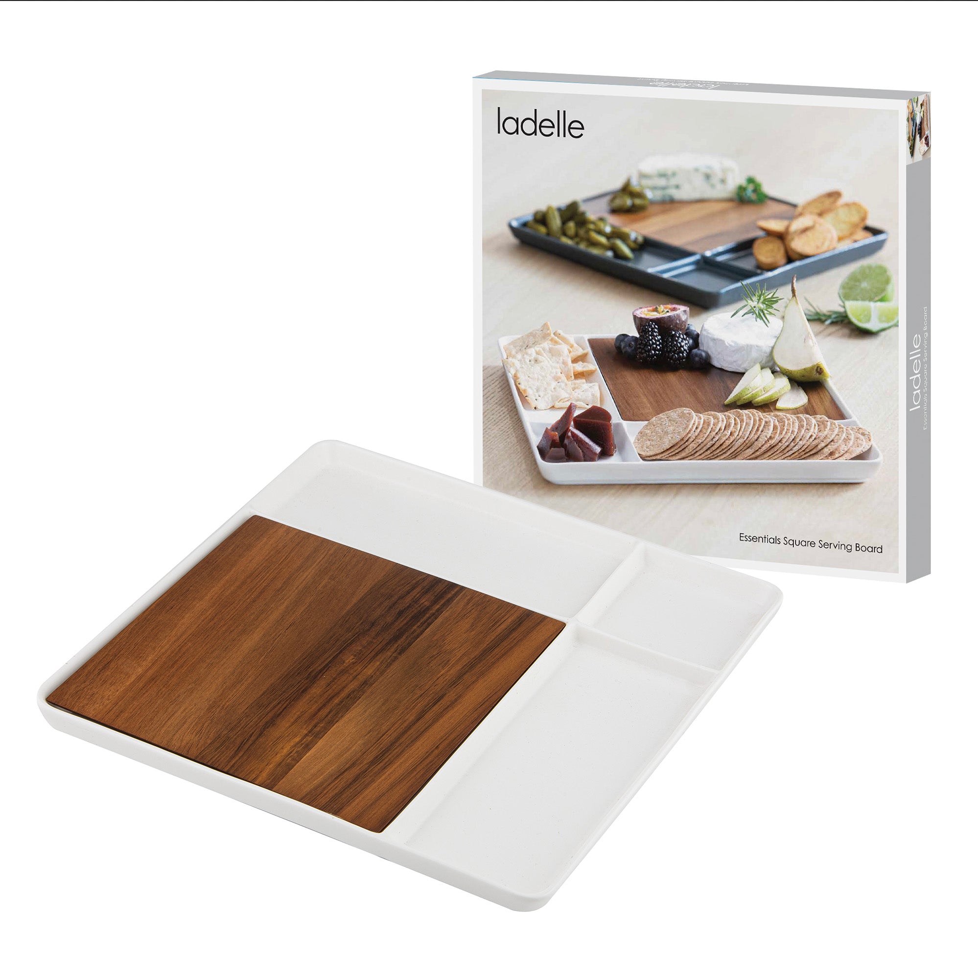ladelle ESSENTIALS Servierbrett weiß 29,5cm - Produktbild 2