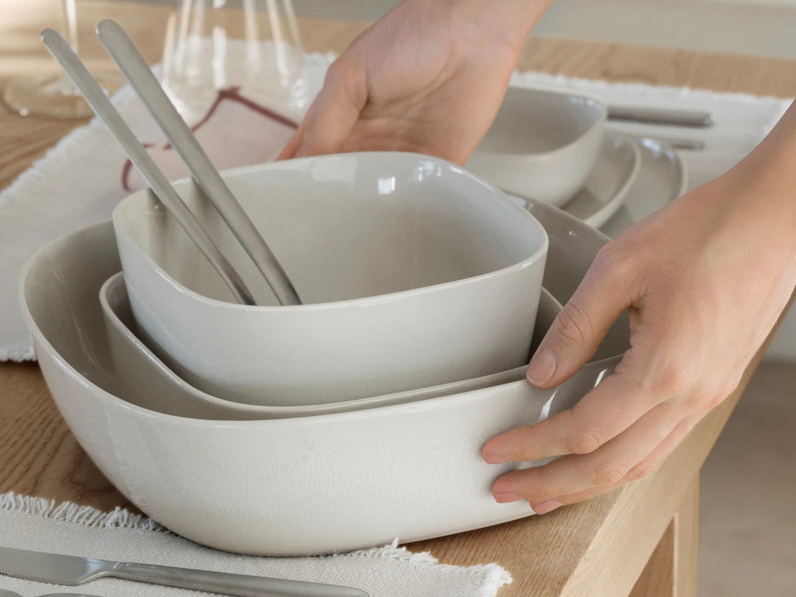 Blomus VAHLO Salatschüssel L moonbeam 27cm - Produktbild 3