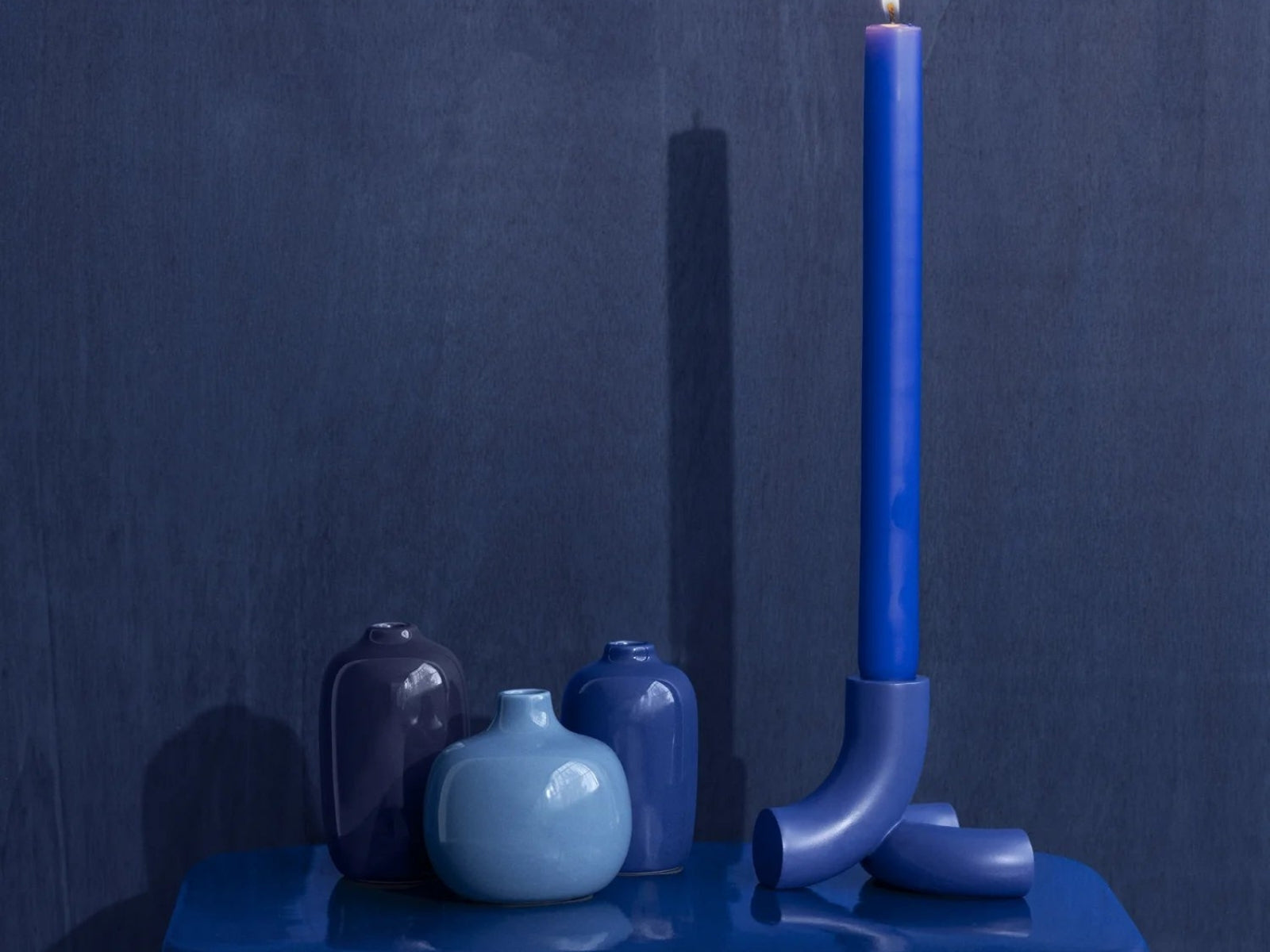 Blomus CEOLA Vase parisian blue/mazarine blue/ocean cavern Set 3tlg - Produktbild 2