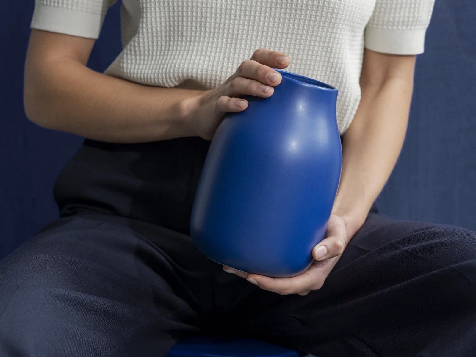 Blomus COLORA Vase S mazarine blue 15cm - Produktbild 2