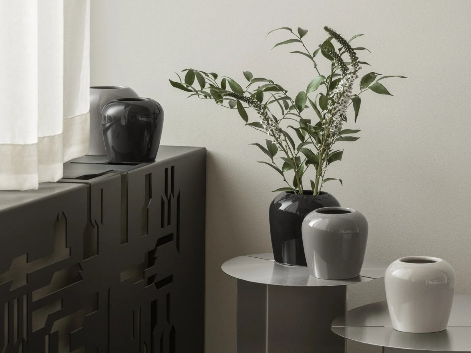 Blomus LETA Vase L mourning dove 14cm - Produktbild 2