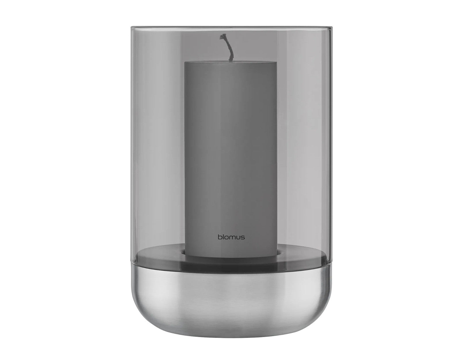 Blomus CALMA Laterne stainless steel matt glass smoke L 22,5cm - Produktbild 2
