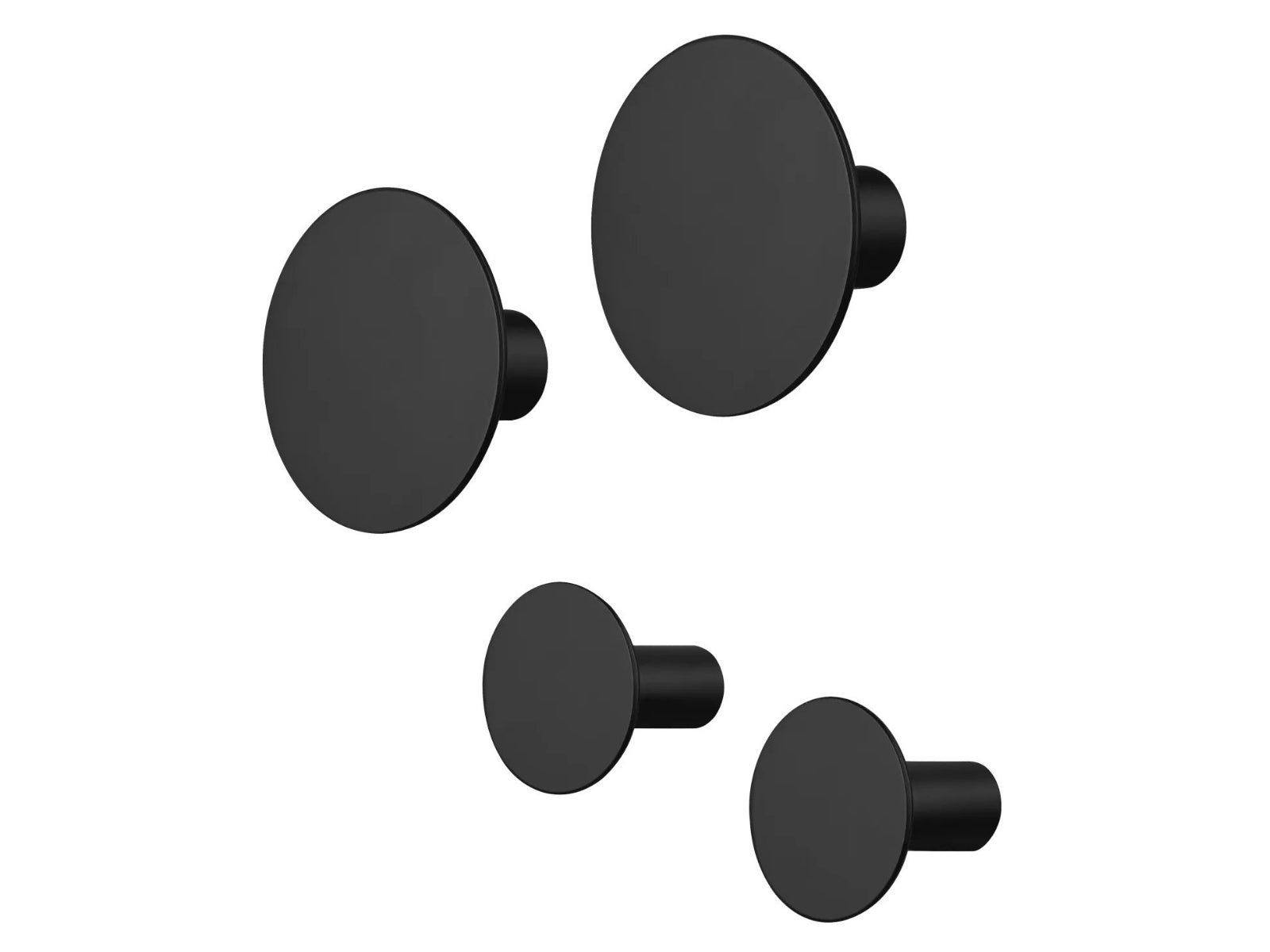 Blomus PONTO Wandhaken black Set 4tlg
