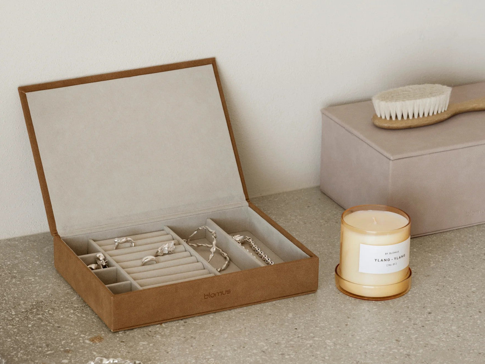 Blomus SAHLA Schmuckaufbewahrungsbox M indian tan 22x15x4cm - Produktbild 5